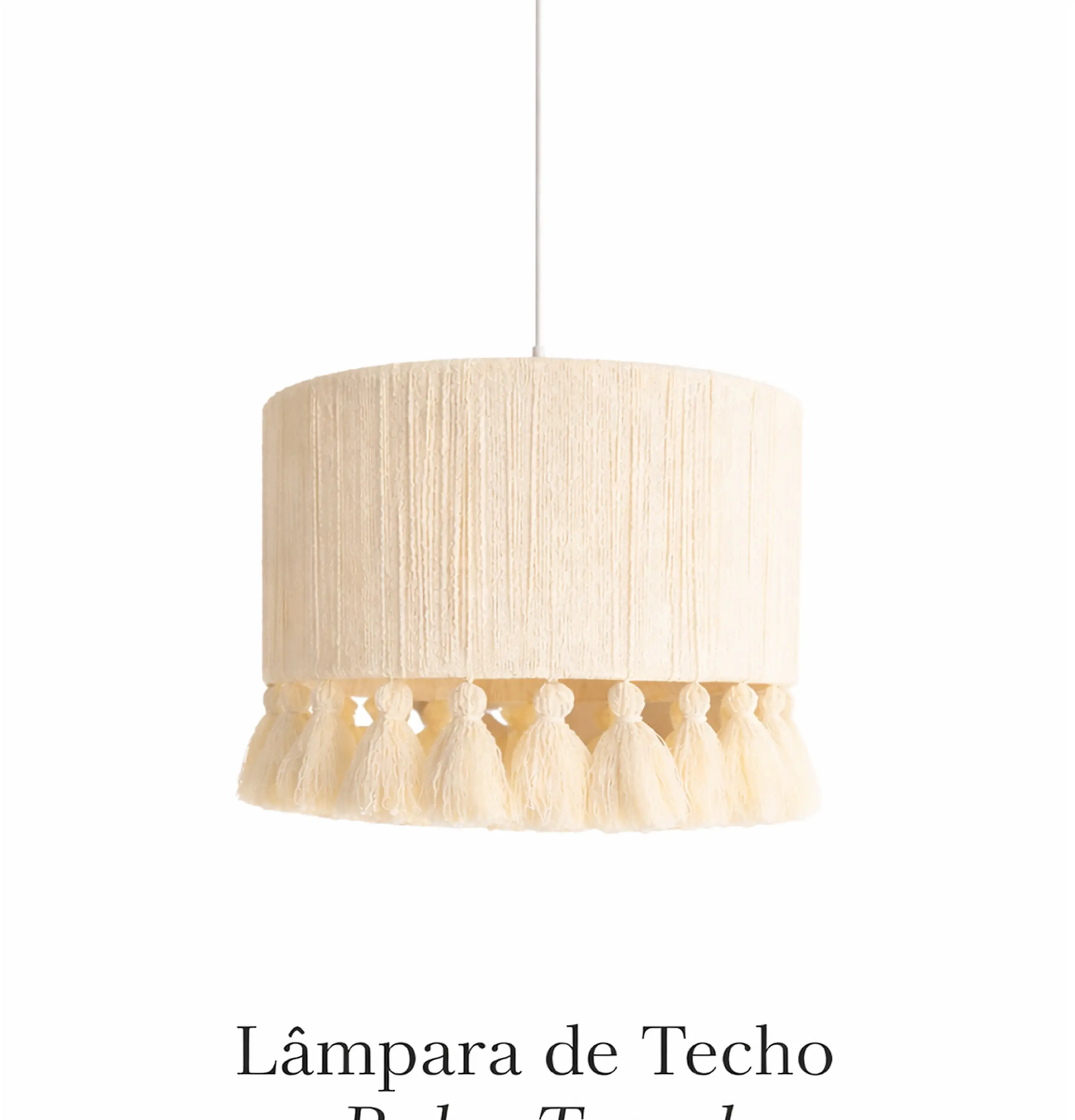 Lampara Colgante - Linea Boho Macramé 2