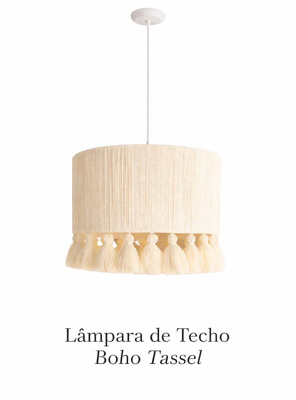 Lampara Colgante - Linea Boho Macramé 2