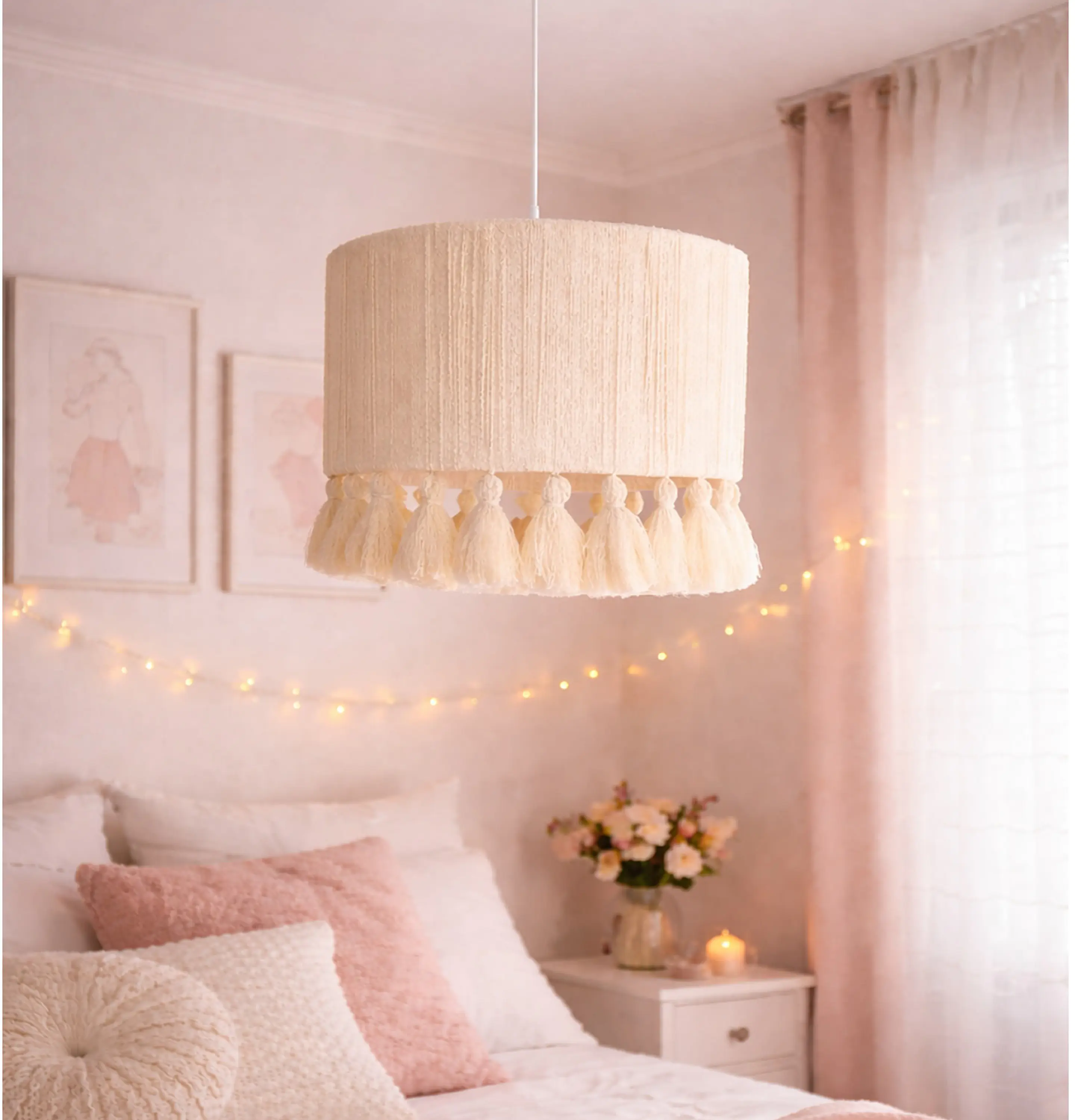 Lampara Colgante - Linea Boho Macramé 5