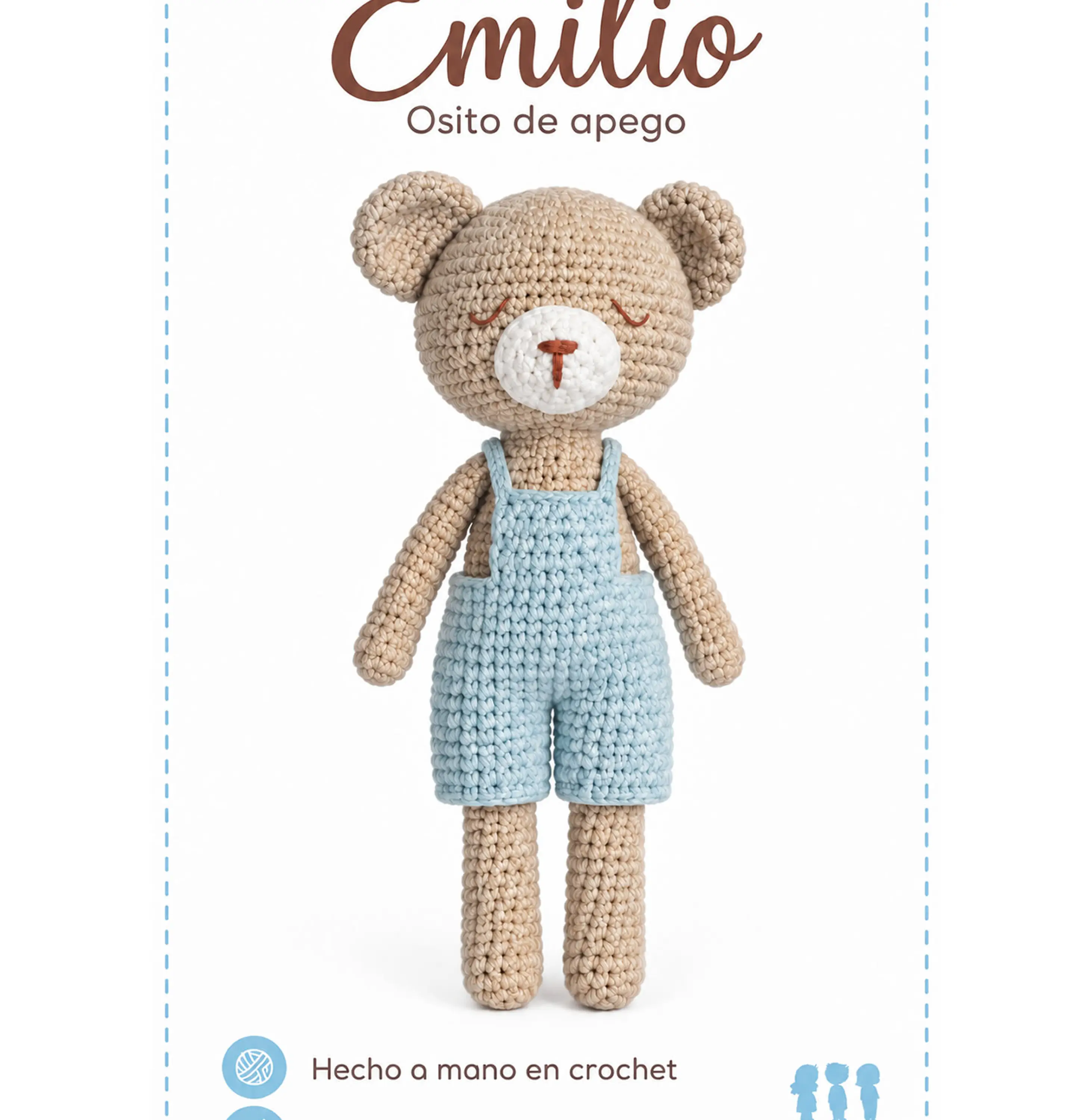 Osito de Apego (Emilio) en Crochet 3