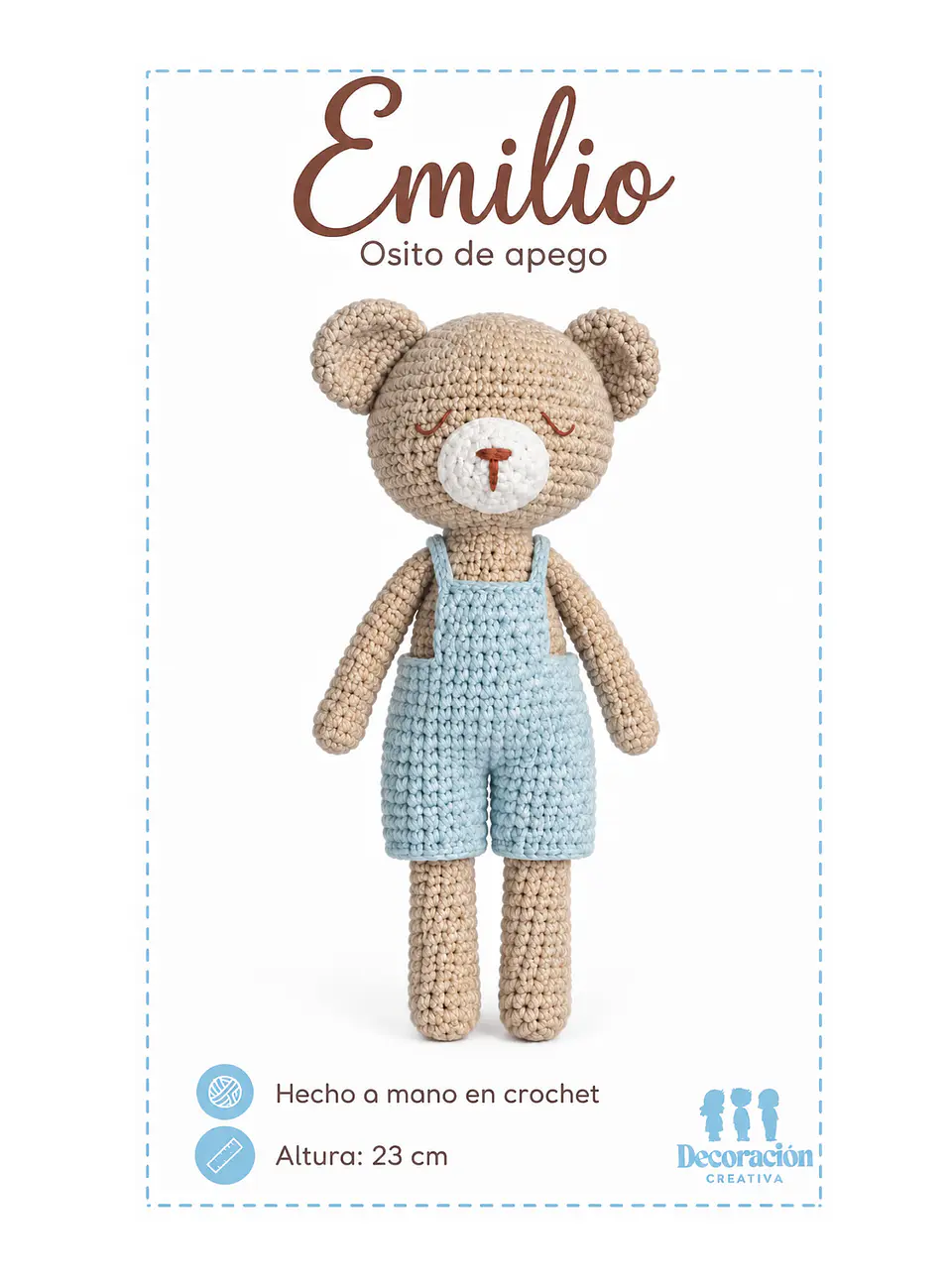 Osito de Apego (Emilio) en Crochet 3