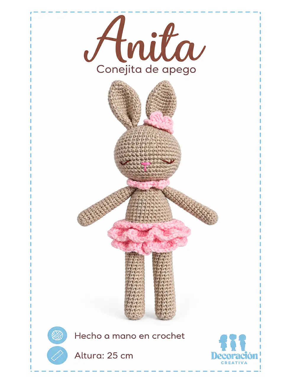 Conejita de Apego (Anita) en Crochet 2