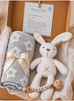 Box 2  - Manta Gris Estrellas y Conejito de Apego - Miniatura 1