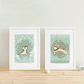 Cuadros botánicos infantiles verdes - Miniatura 1