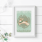 Cuadros botánicos infantiles verdes - Miniatura 3
