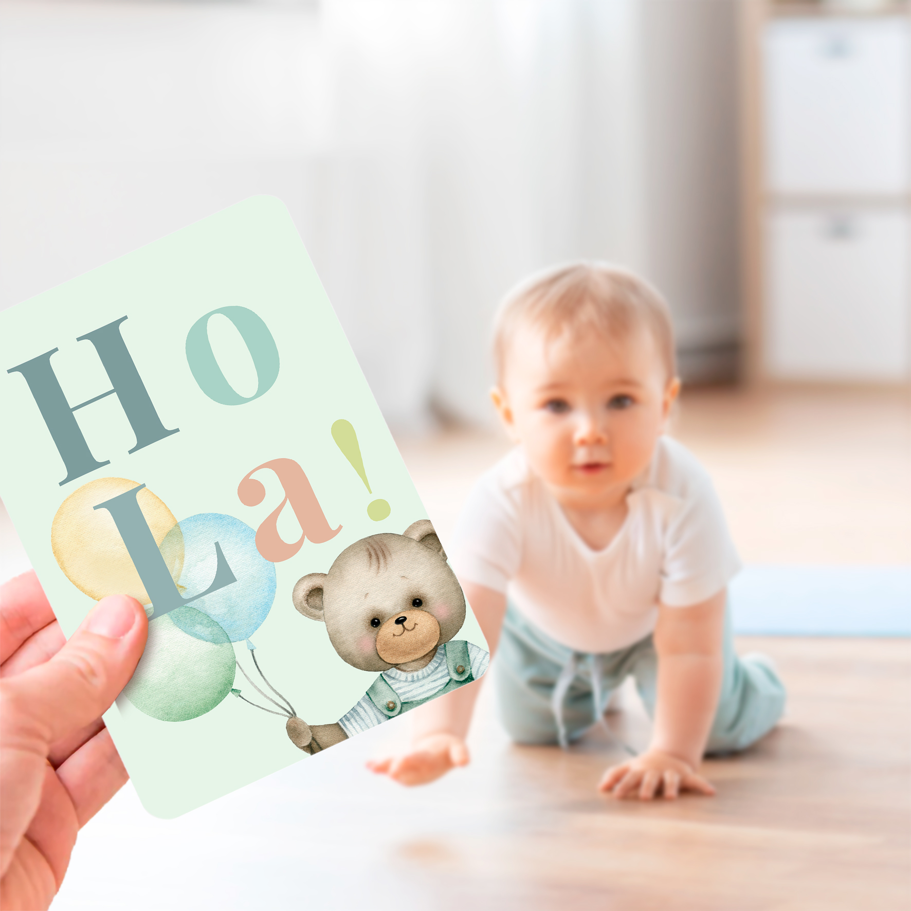 Tarjetas cumplemes menta 2