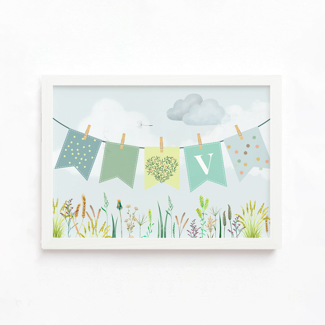 Cuadro banderín inicial 