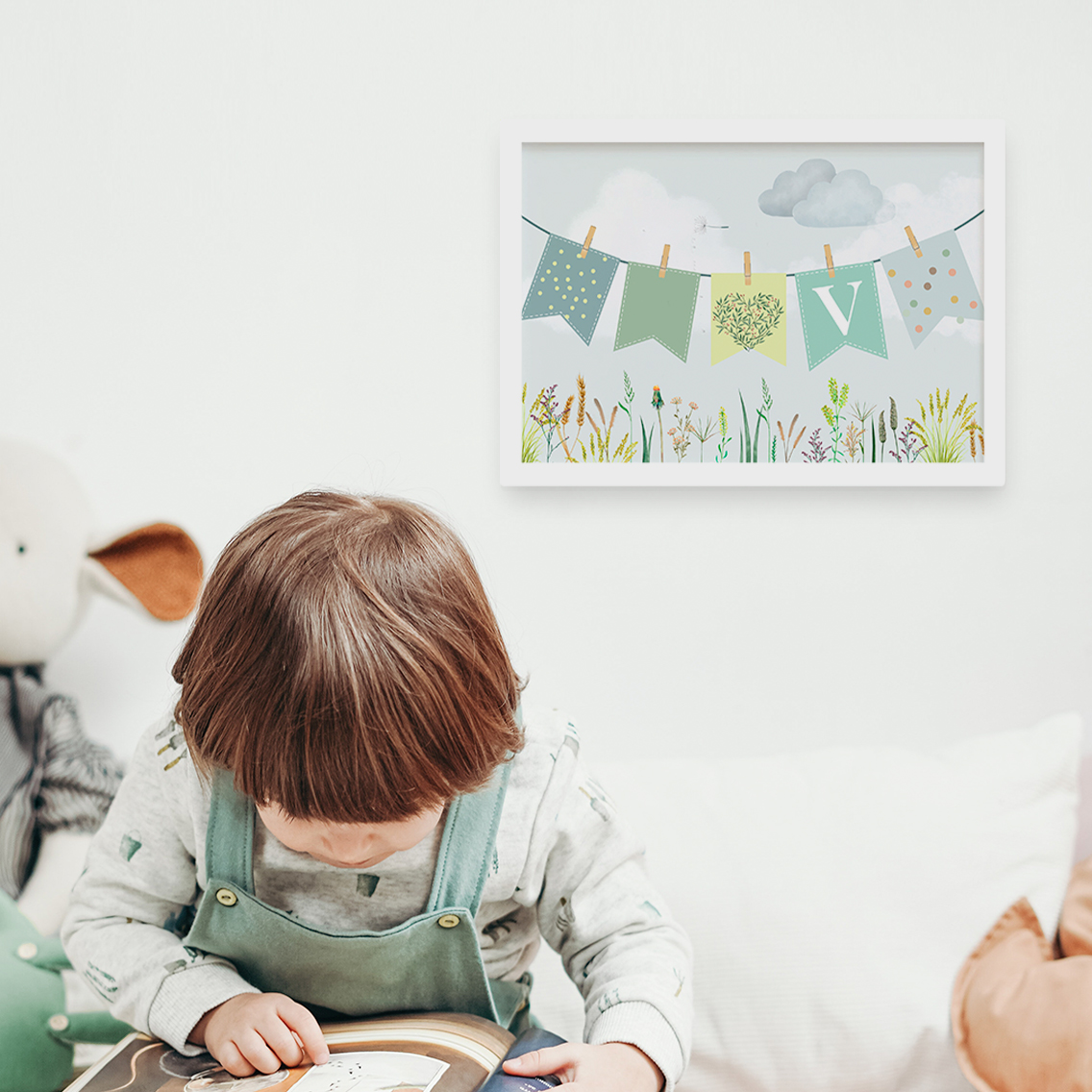 Cuadro banderín inicial 