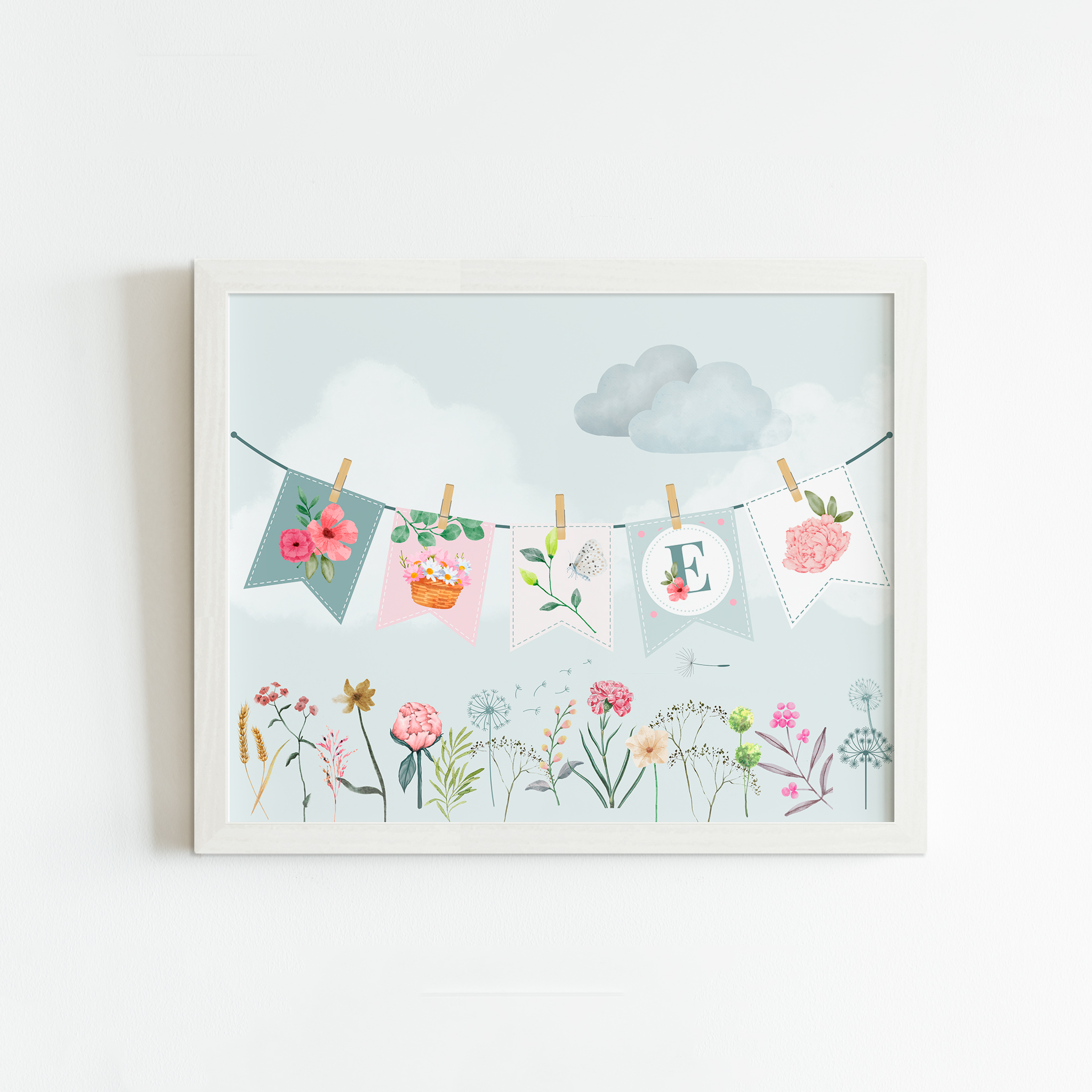 Cuadro banderín inicial 