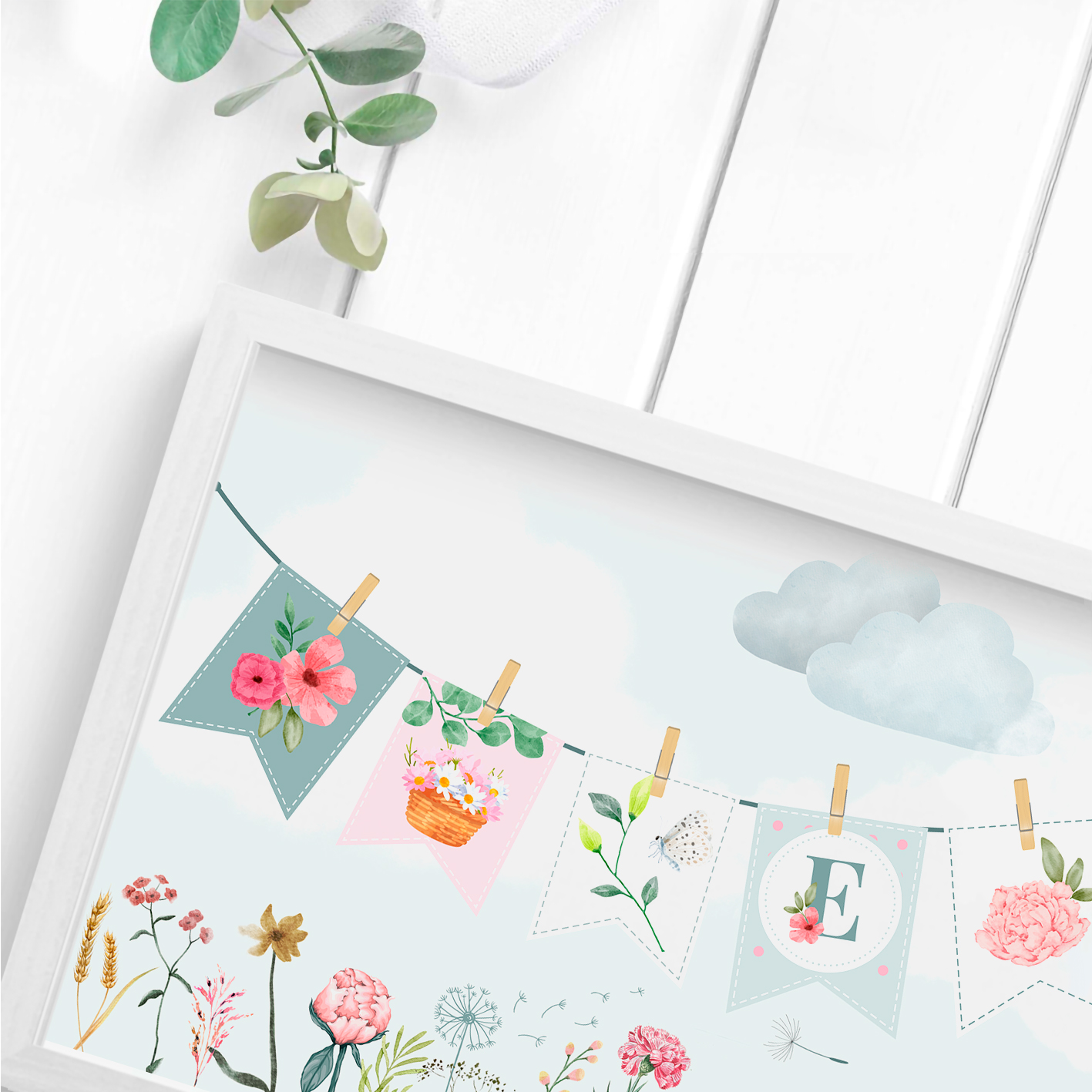 Cuadro banderín inicial 