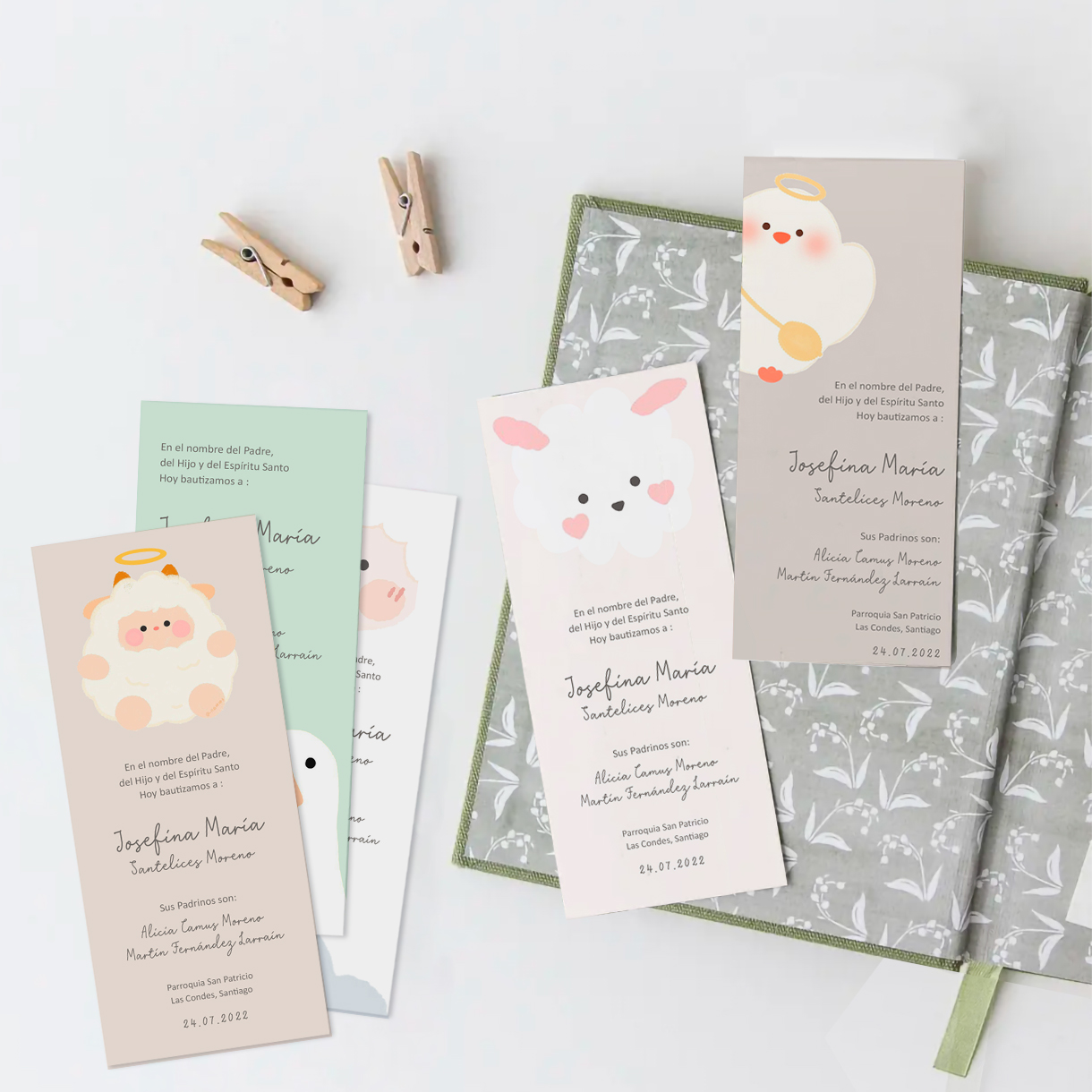 Santitos Bautizo niña Kawaii 2