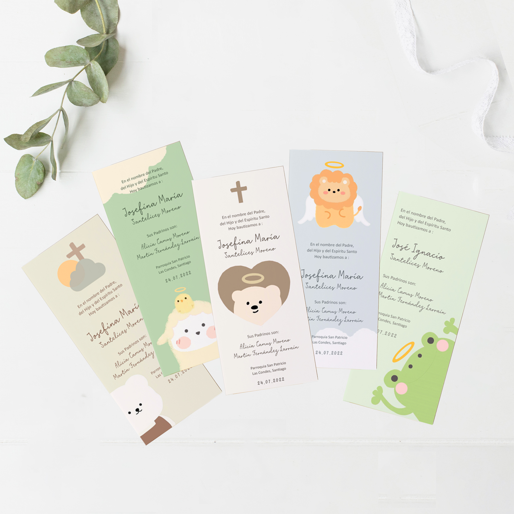 Santitos Bautizo Kawaii (niño) 1