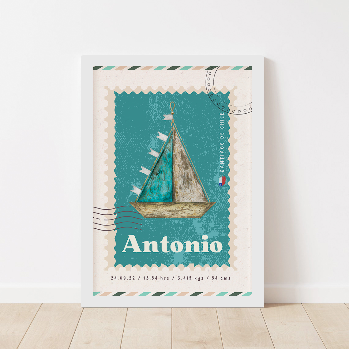 Cuadro Nacimiento Vintage Barco 1