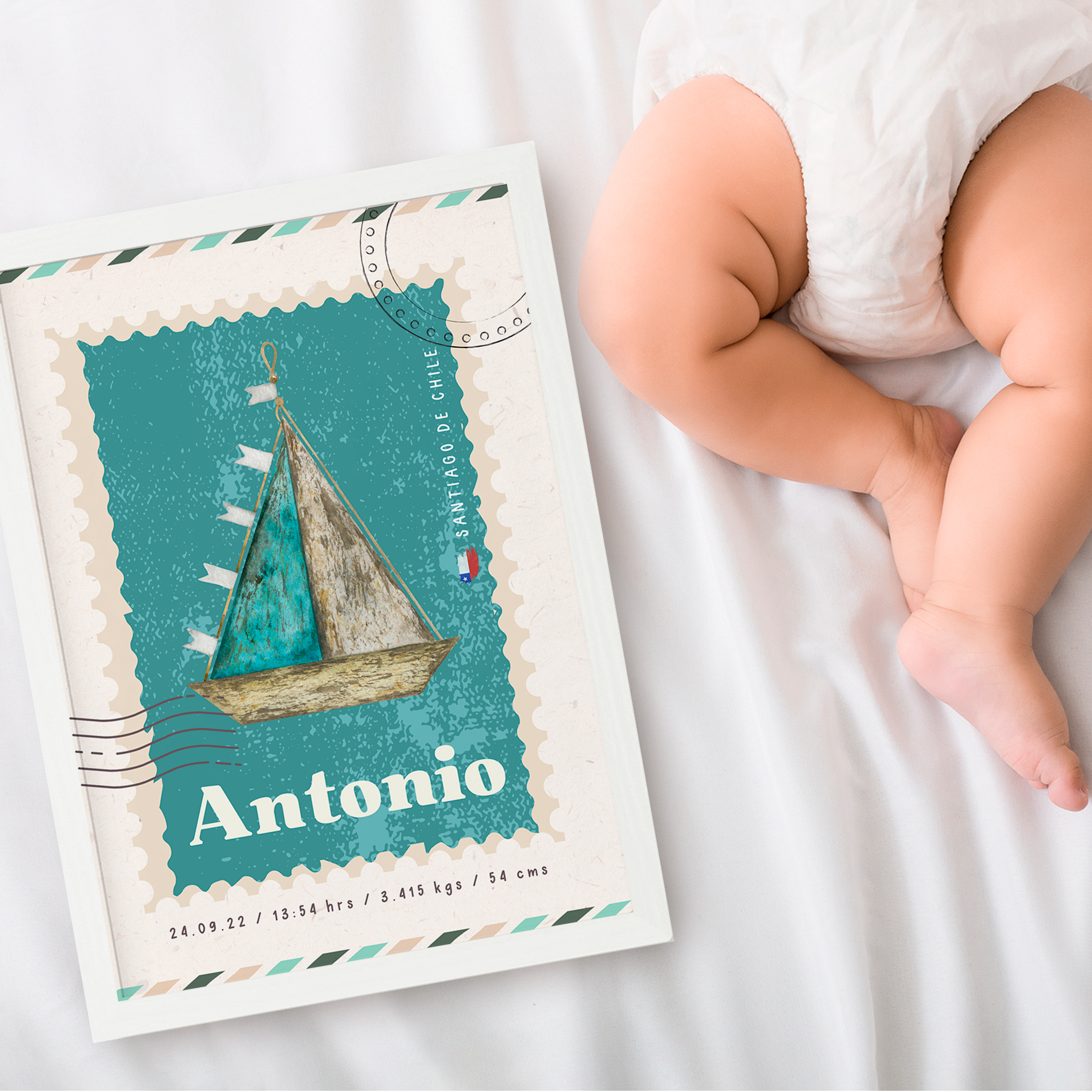 Cuadro Nacimiento Vintage Barco 2