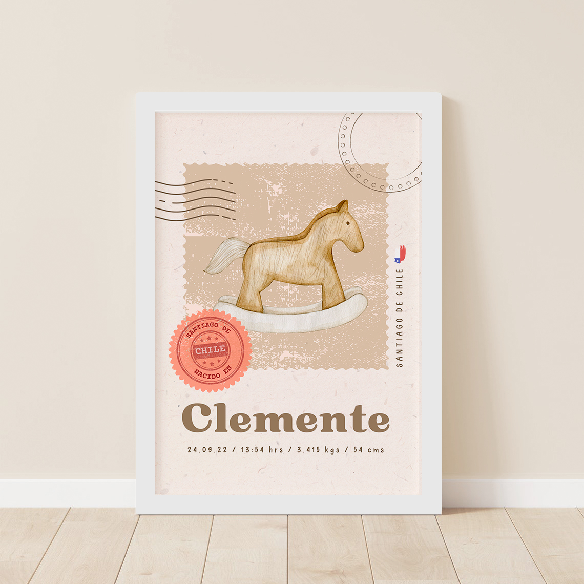 Cuadro Nacimiento Caballito Vintage 1