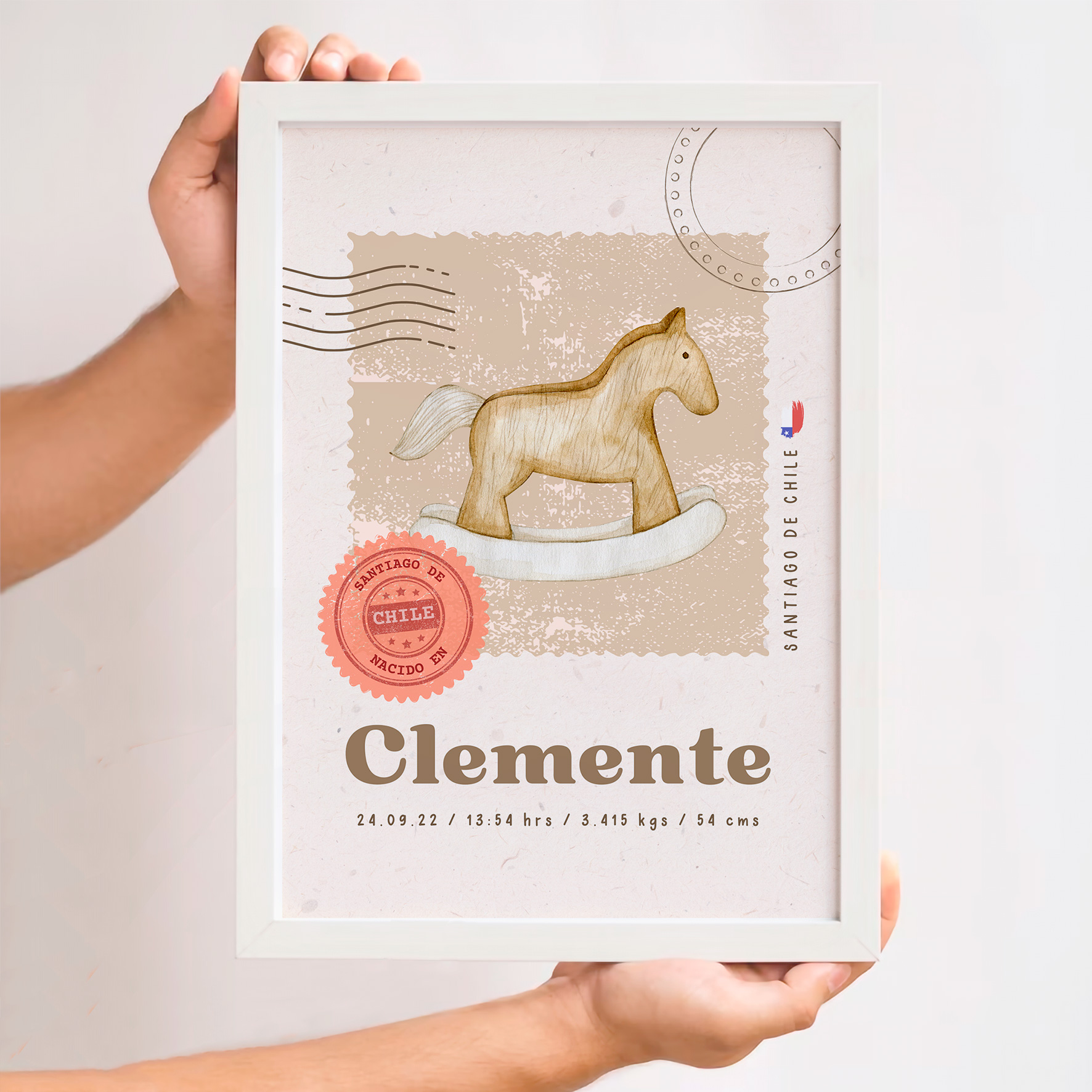 Cuadro Nacimiento Caballito Vintage 3