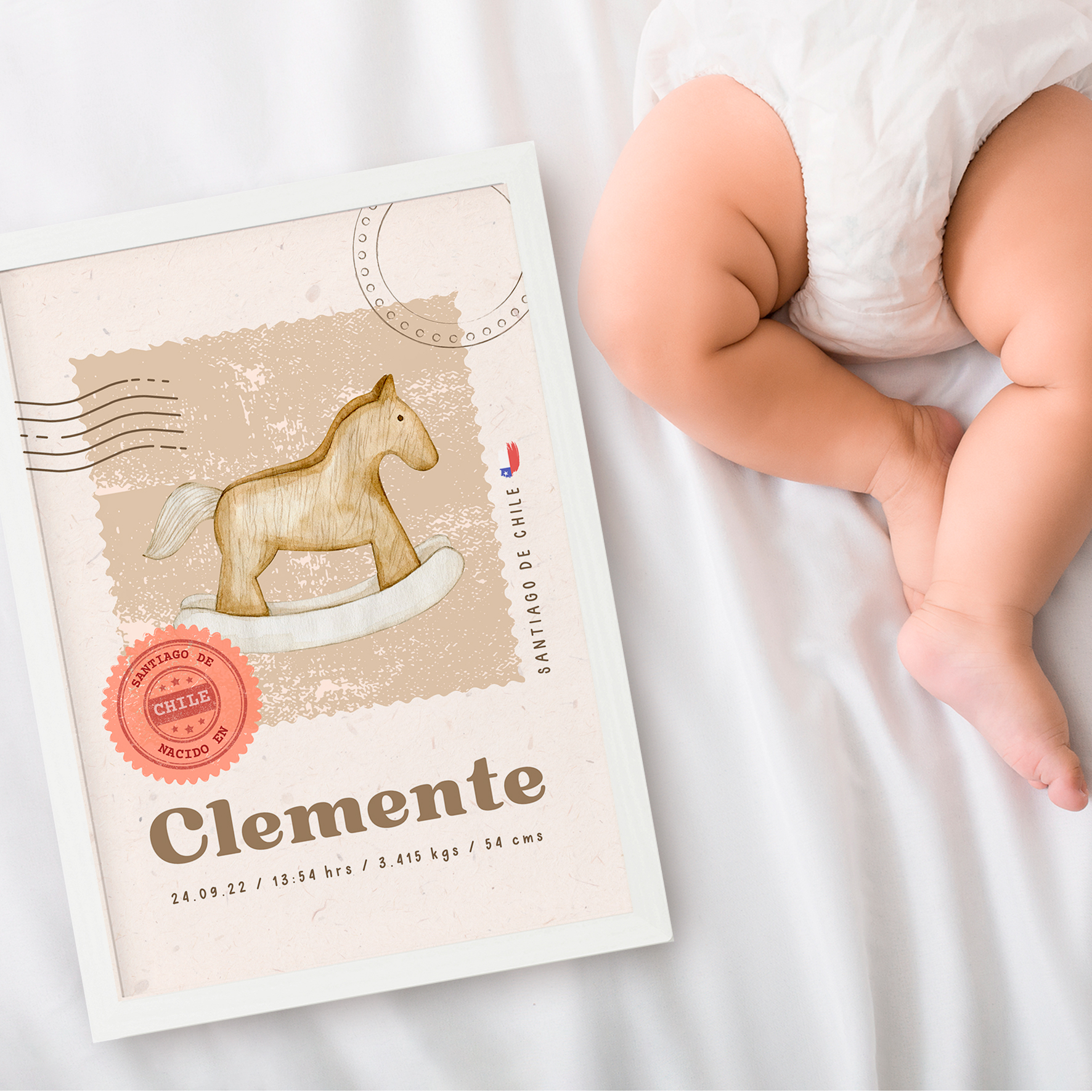 Cuadro Nacimiento Caballito Vintage 2