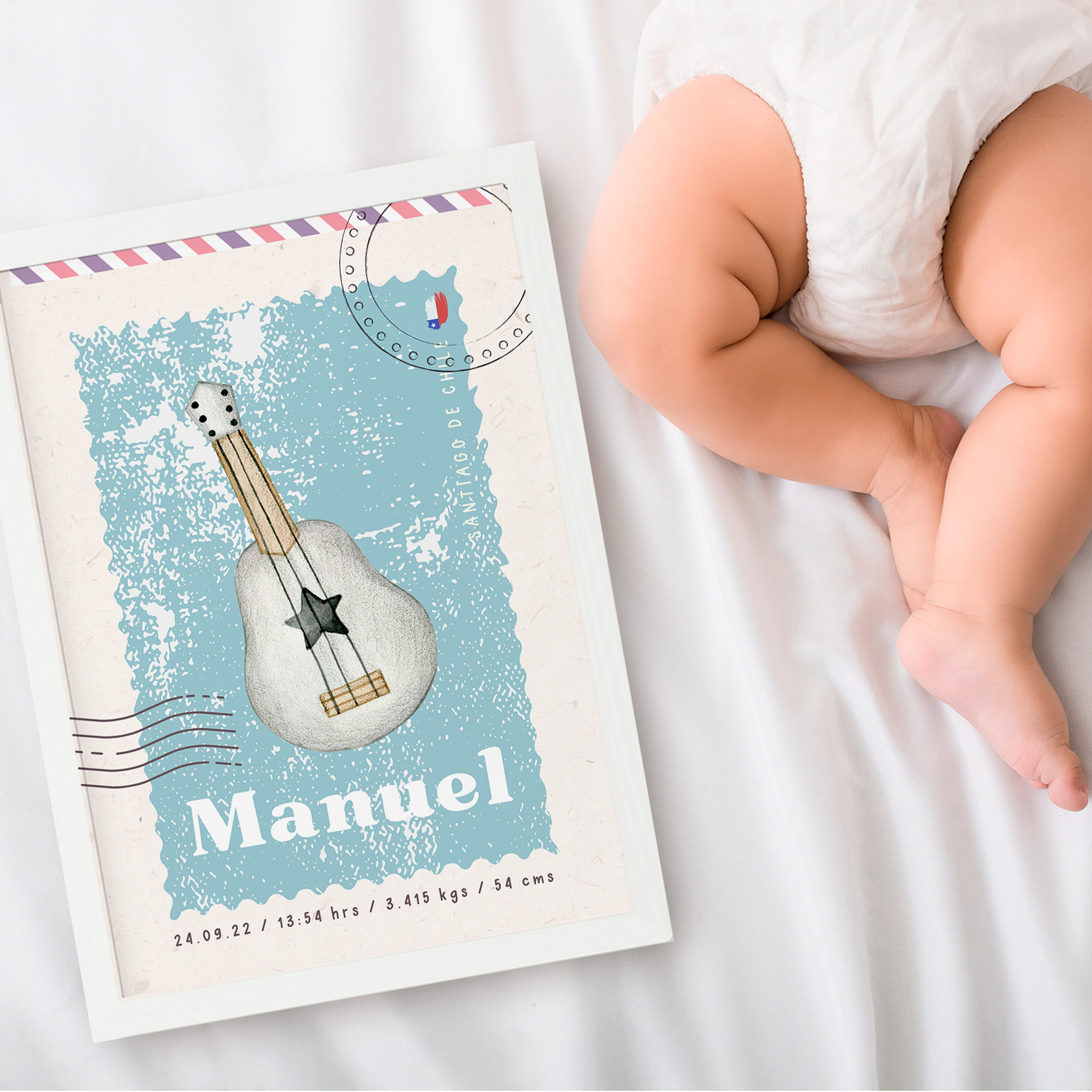 Cuadro Nacimiento Guitarra Vintage 2