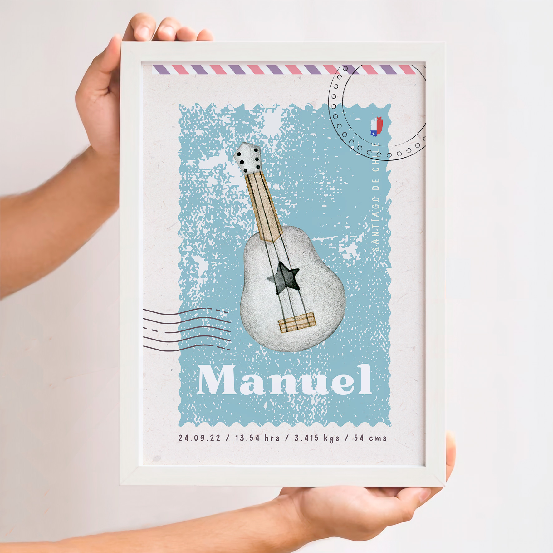 Cuadro Nacimiento Guitarra Vintage 3