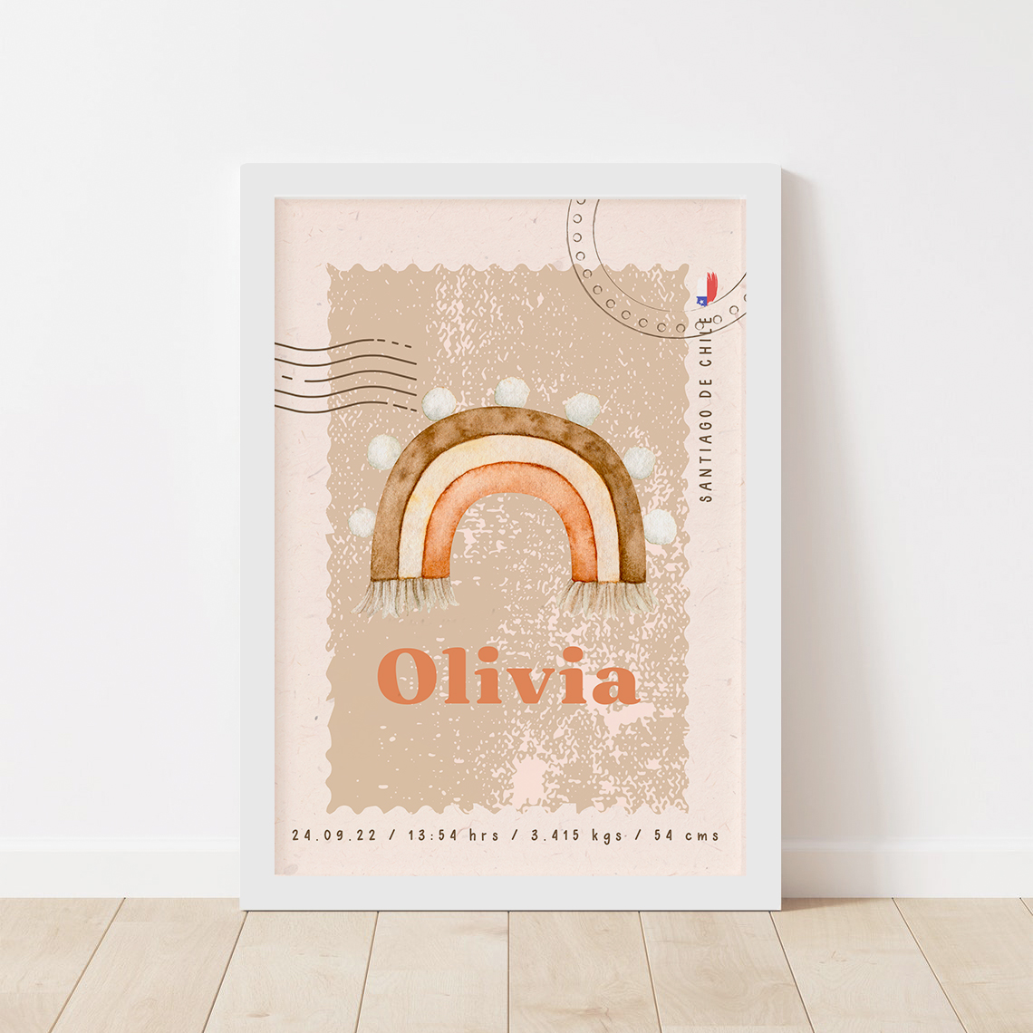Cuadro Nacimiento Arcoiris Vintage 1