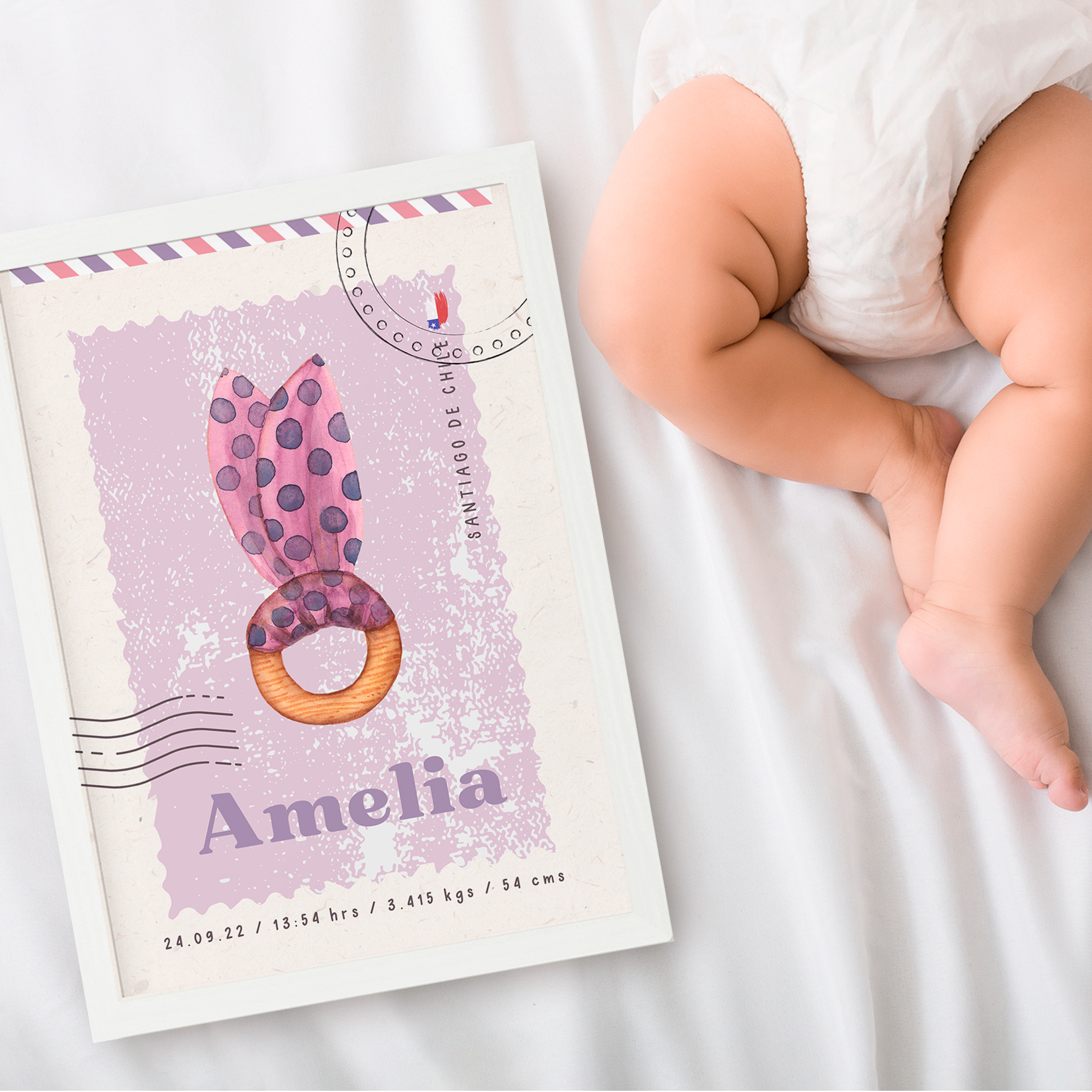 Cuadro Nacimiento cascabel Vintage 2