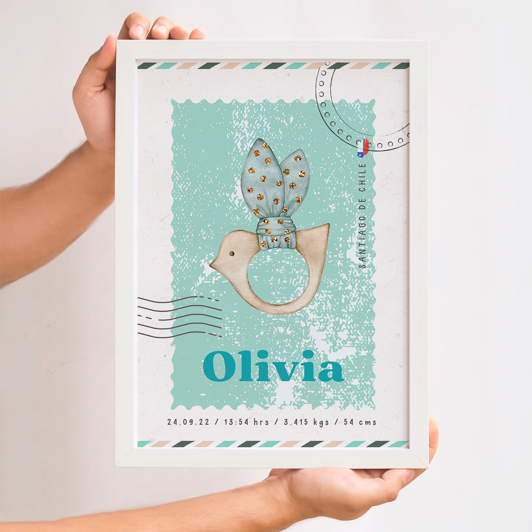 Cuadro Nacimiento Pajarito Vintage 3