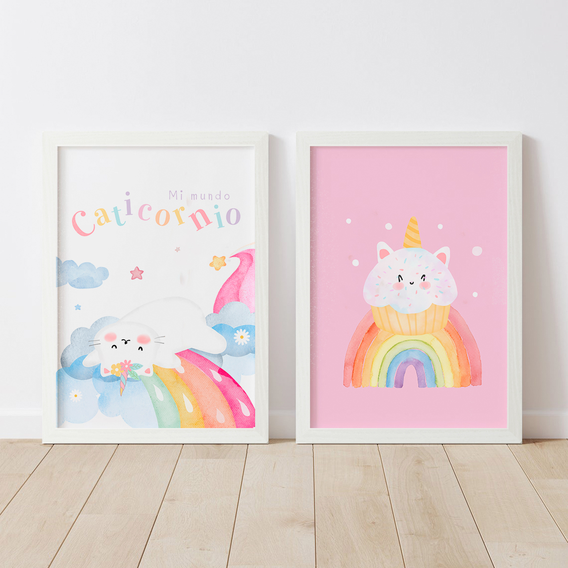 Par de Cuadros Mundo Caticornio 1