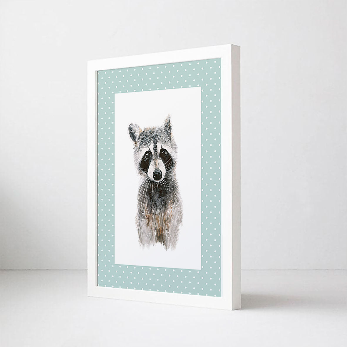 Cuadro Cabeza Mapache 3