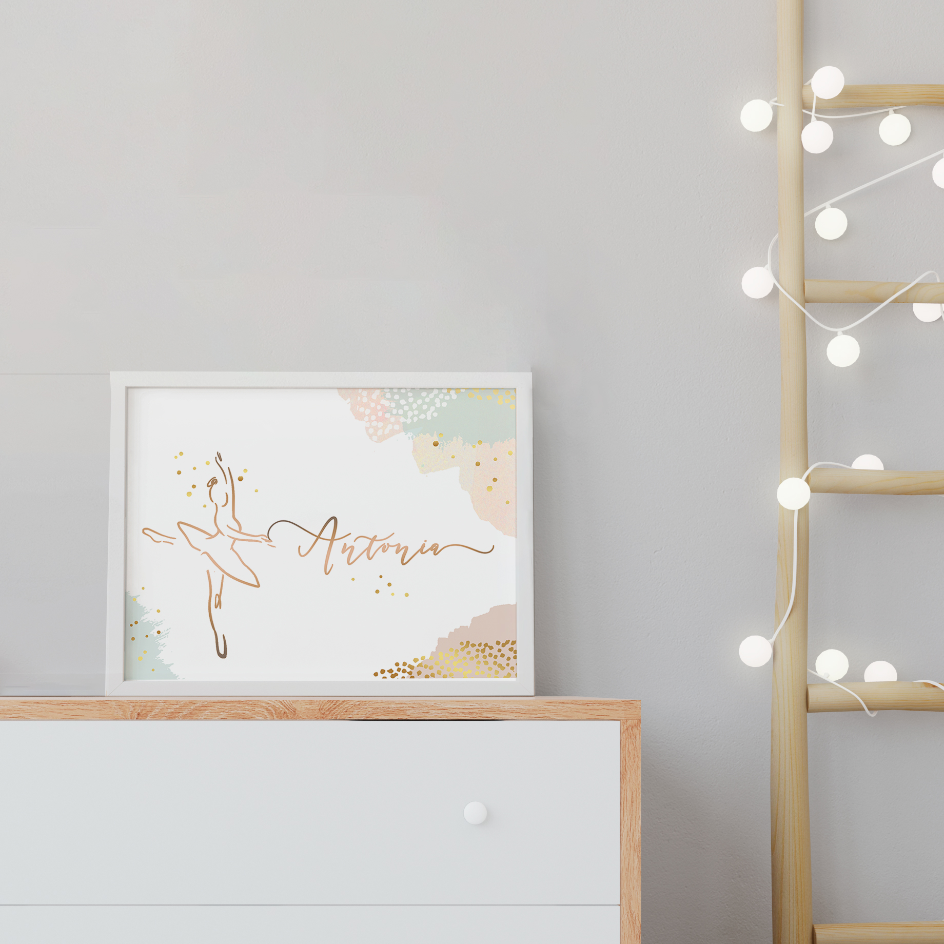 Cuadro personalizable Bailarina ballet 2 2