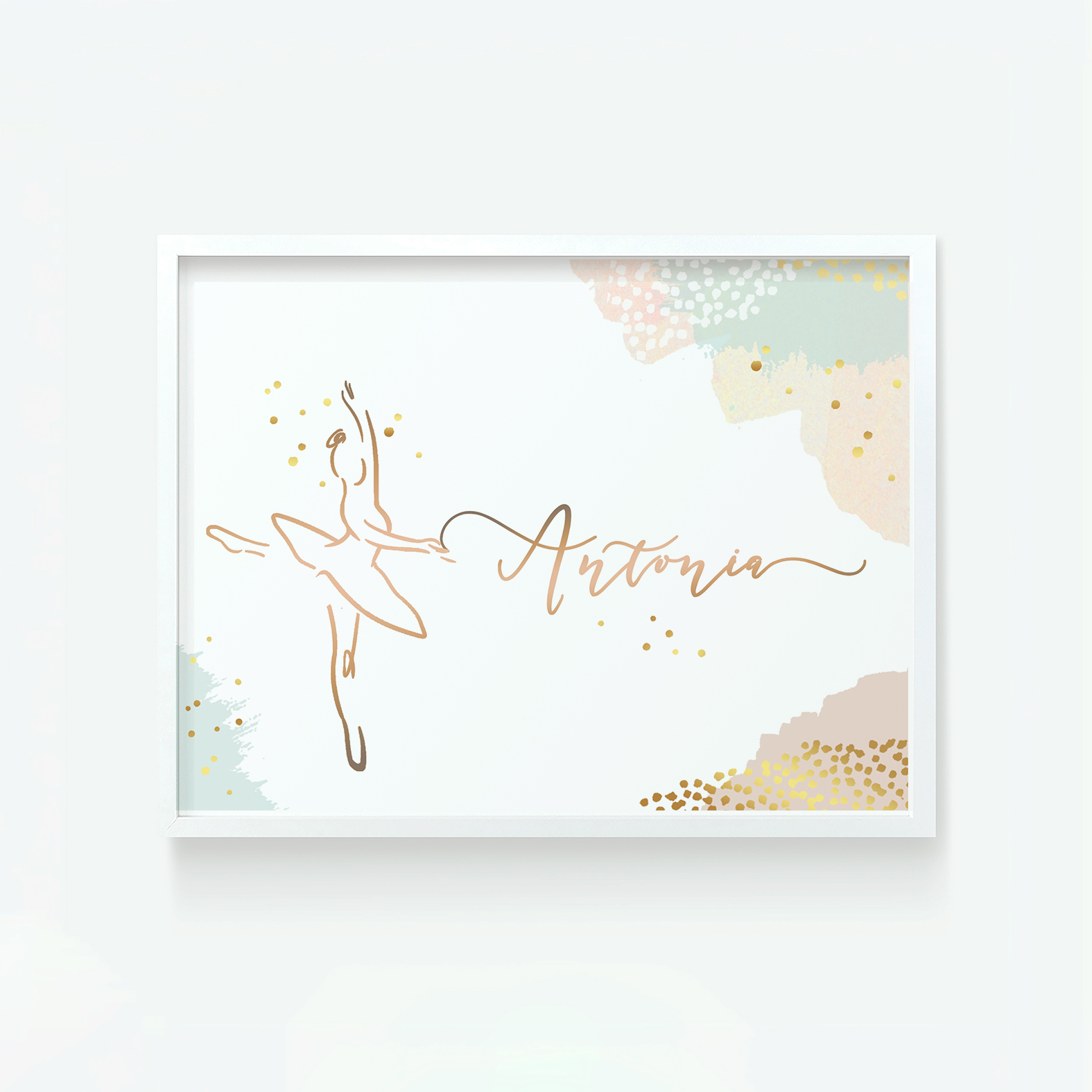 Cuadro personalizable Bailarina ballet 2 1