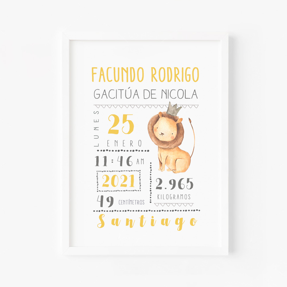 Cuadro Nacimiento León 1