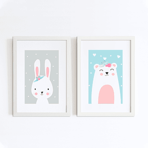 Dúo de cuadros Amor Nórdico