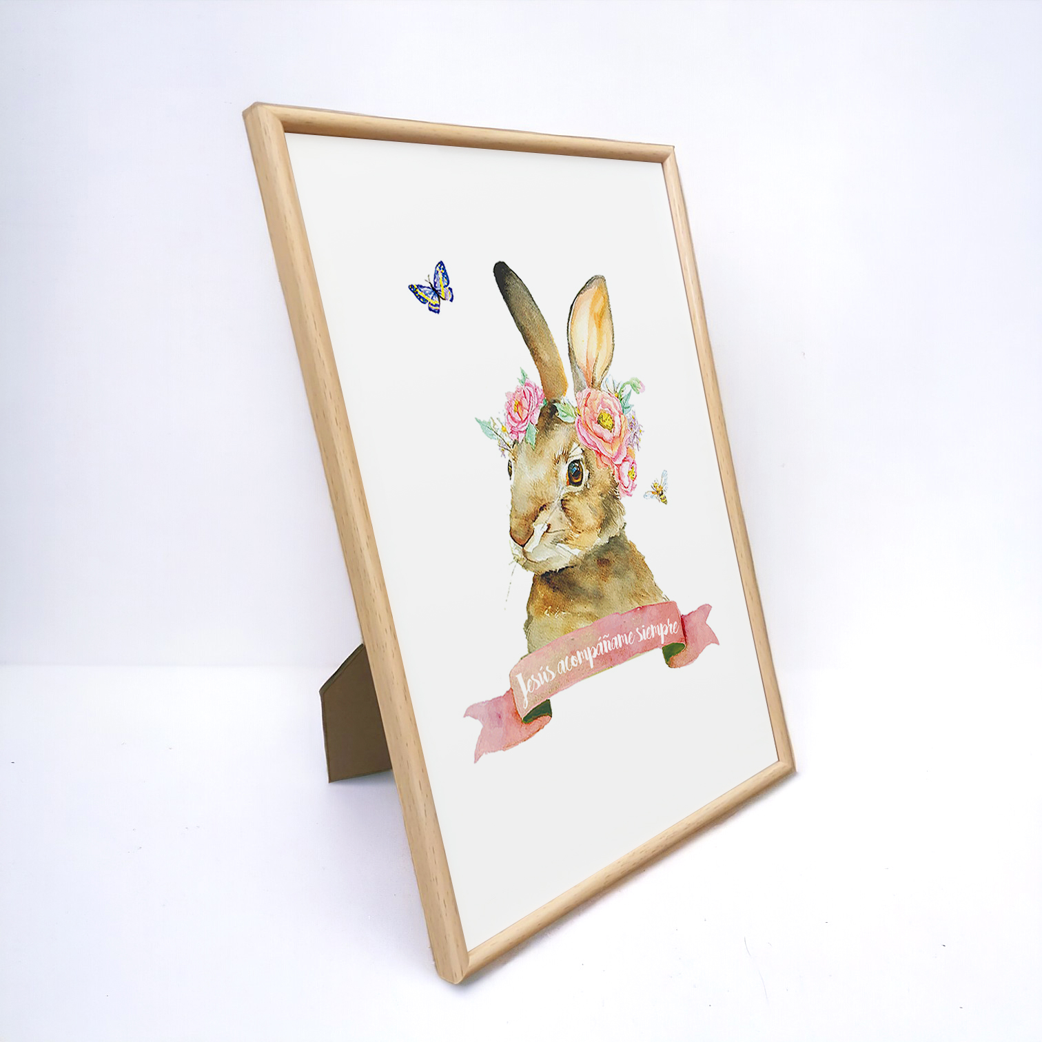 Cuadro conejo frase Bautizo 3