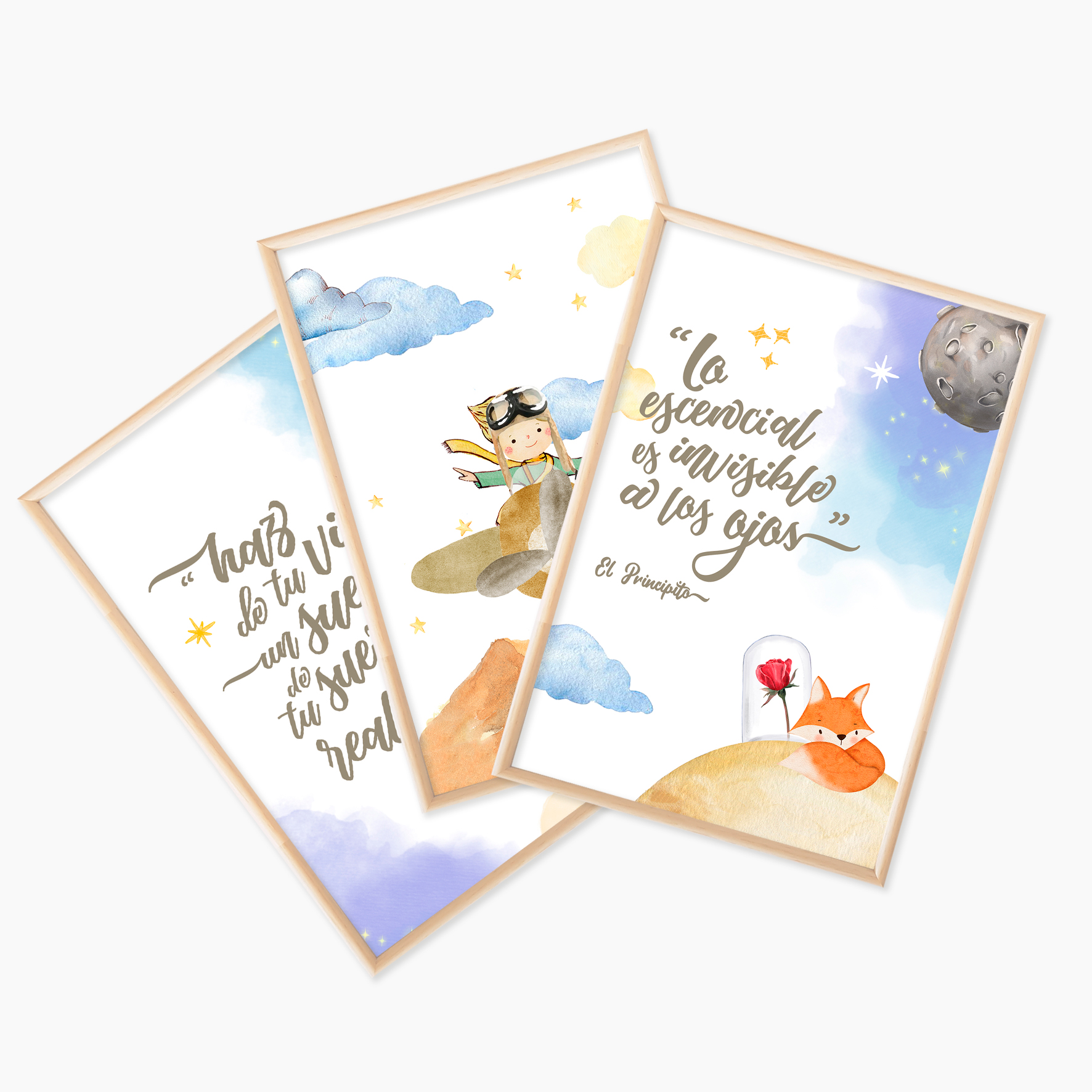 Trio de Cuadros El Principito 1