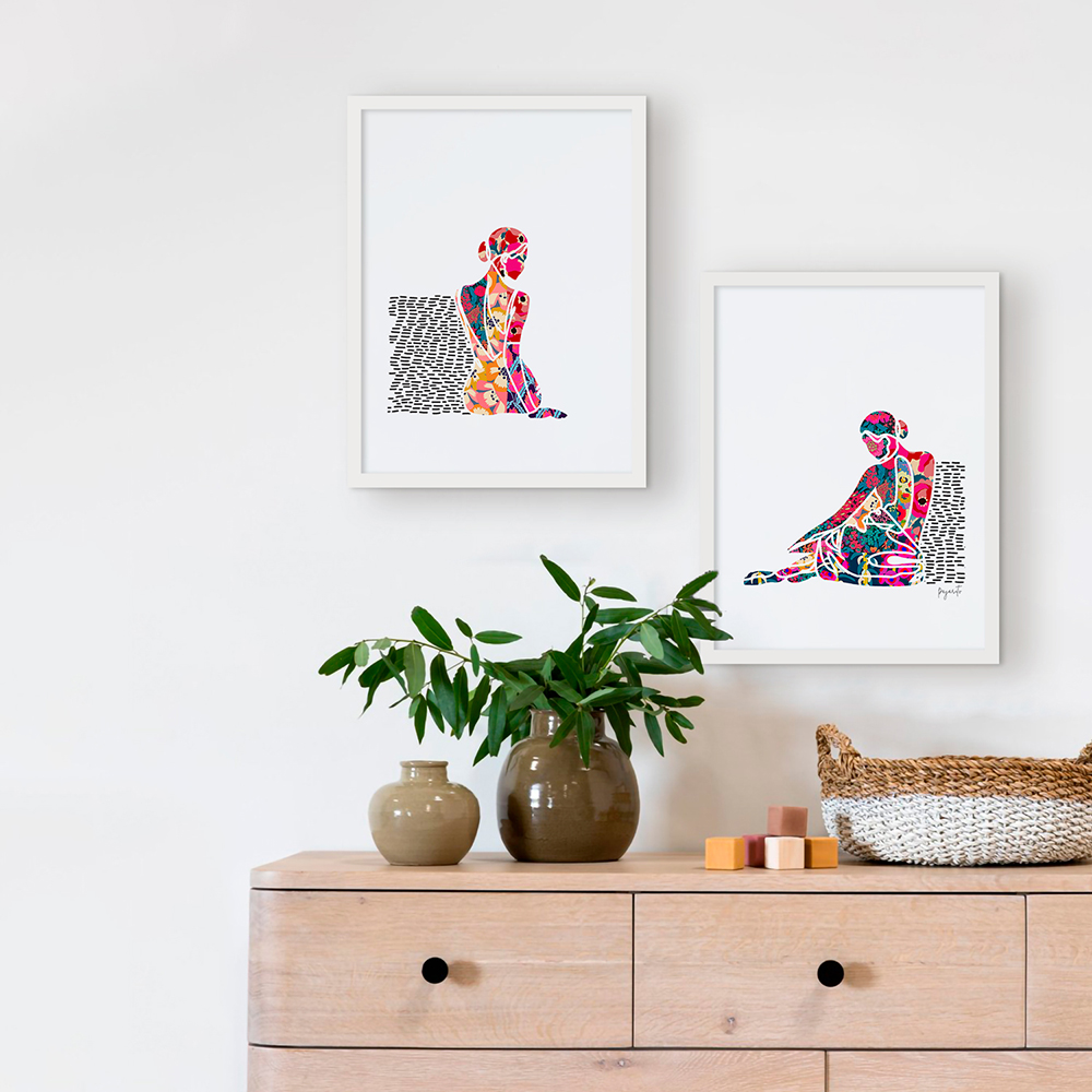 Cuadros Decoración Hogar Siluetas de mujer 4