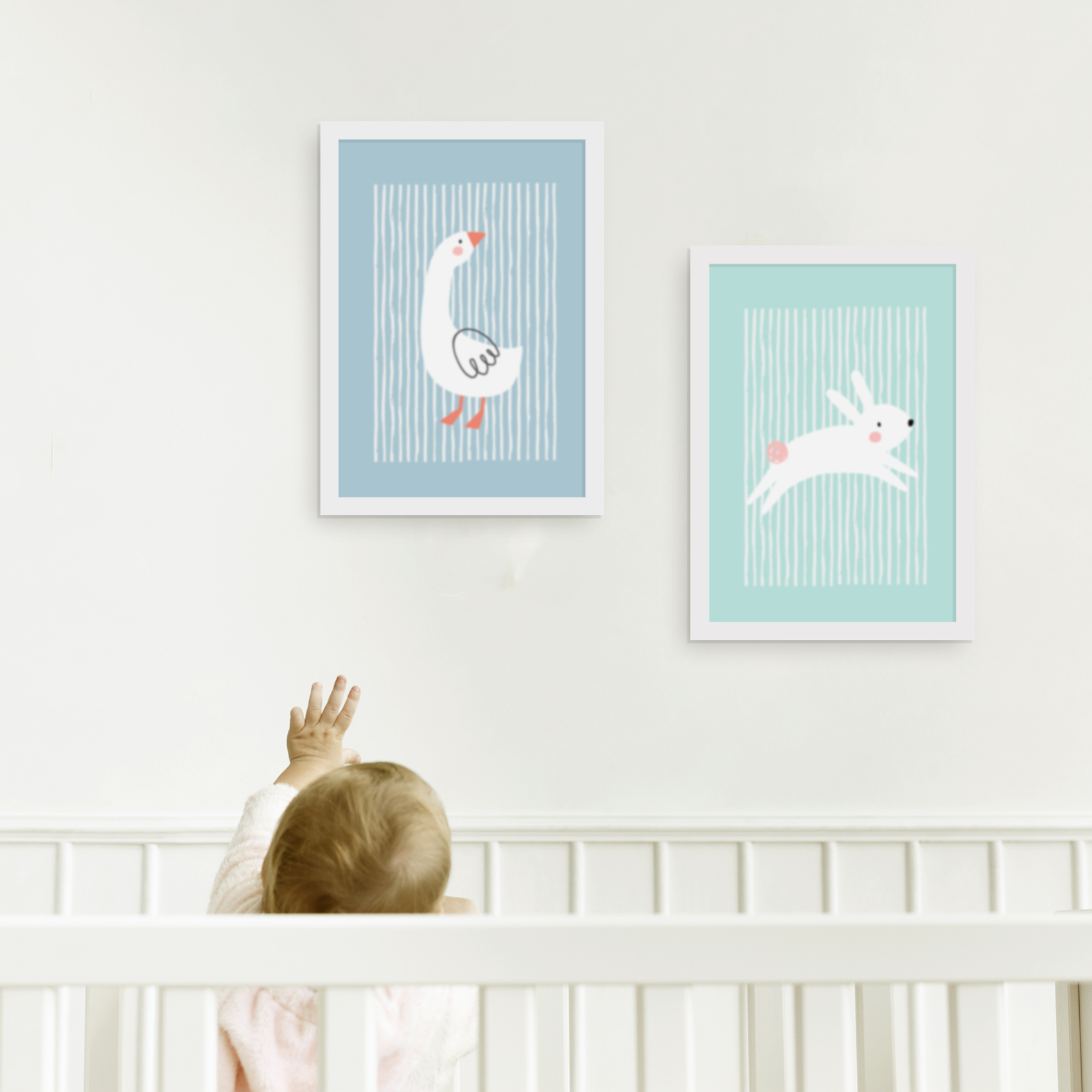 Set minimalista Ganso y Conejo 4