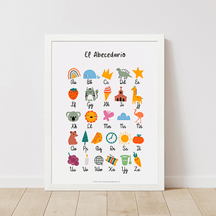Cuadro Aprendizaje Abecedario Kids