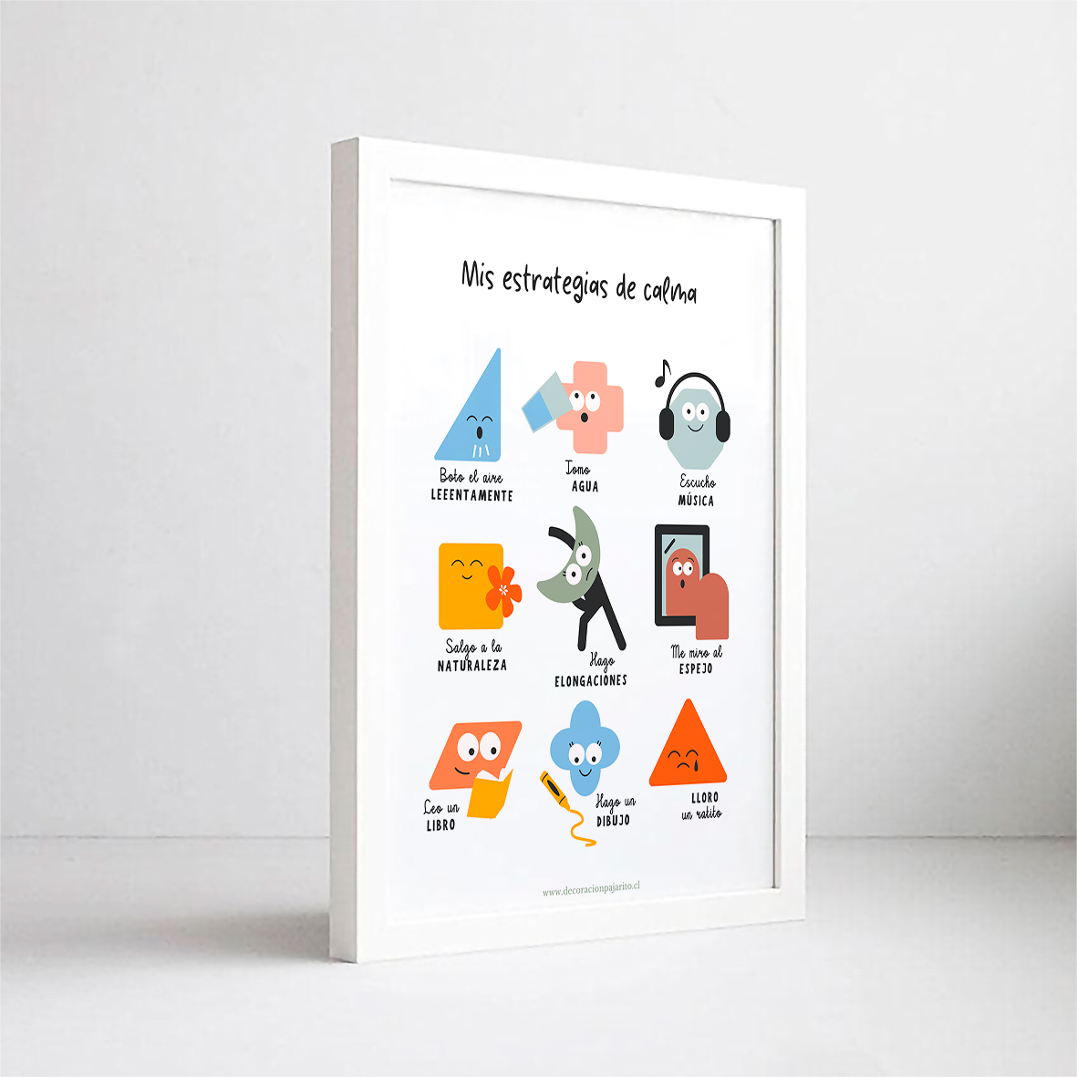 Cuadro Infantil emociones y estrategias de calma 4