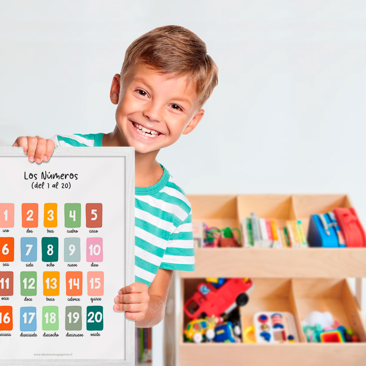 Cuadro aprendizaje Kids Números del 1 al 20 4