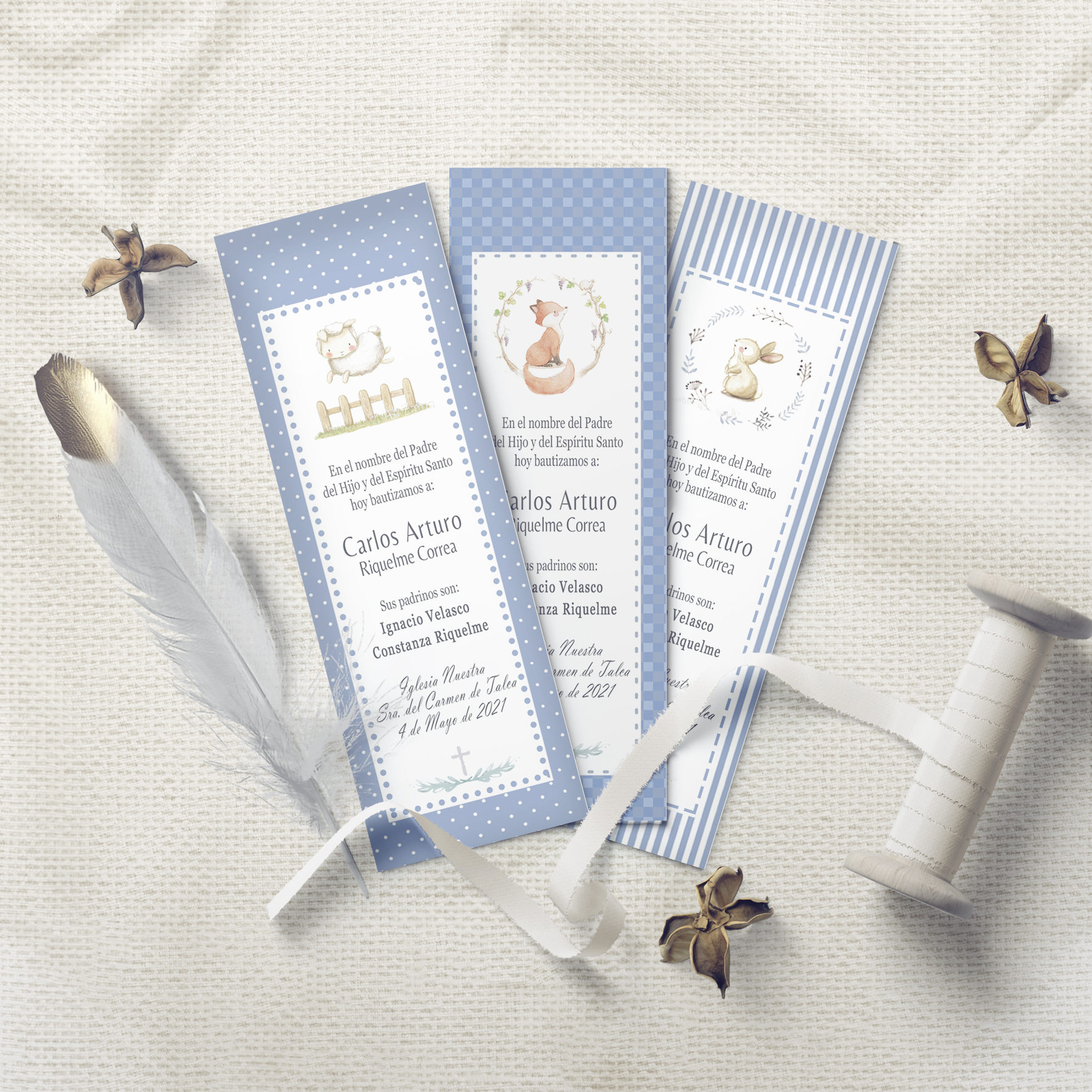 Santitos Bautizo animales celestes 2