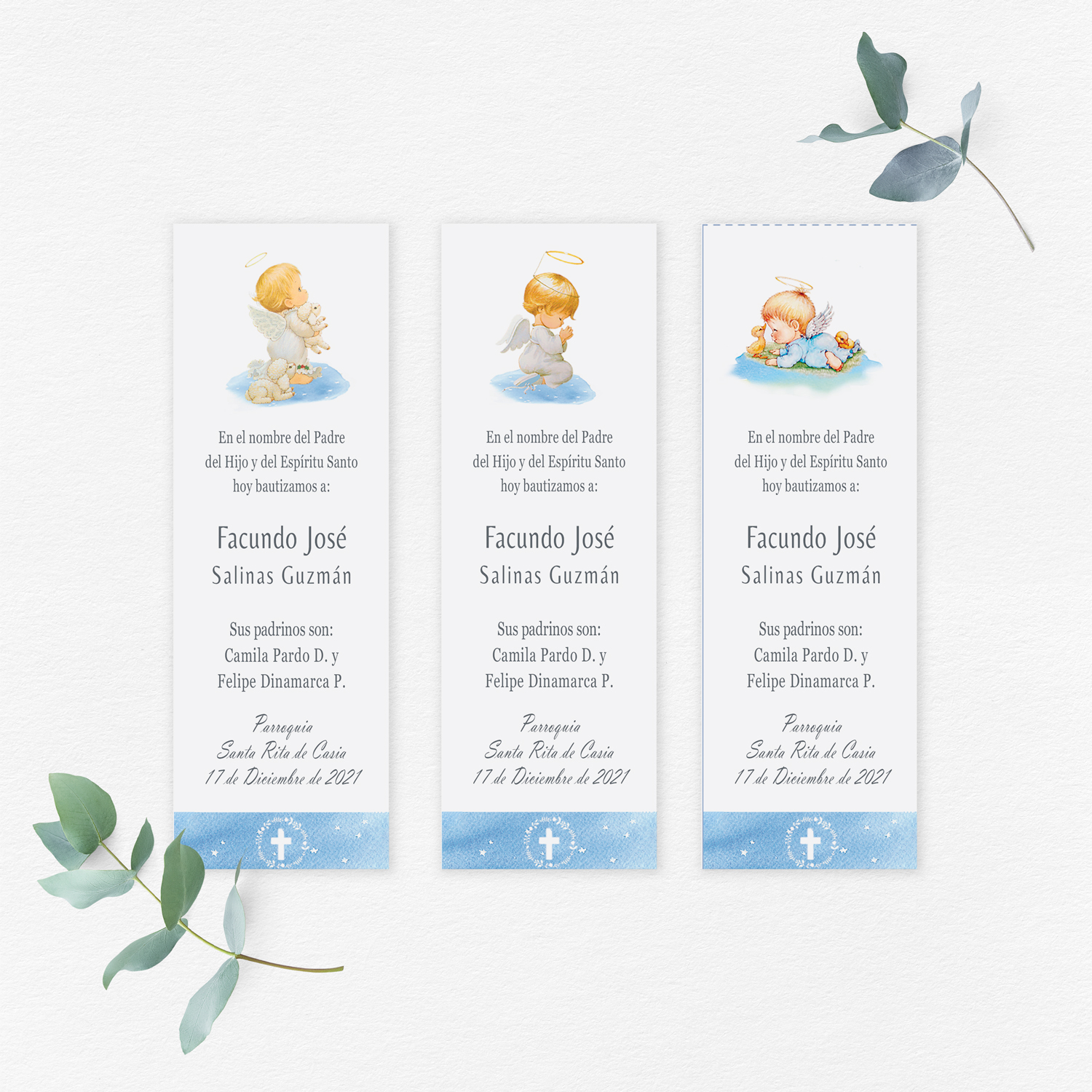 Santitos Bautizo angelitos celestes 2