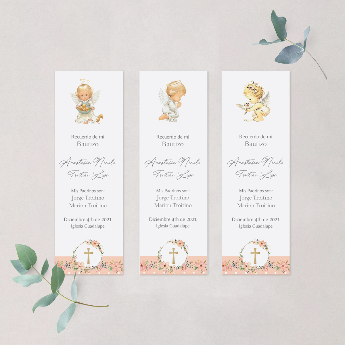 Santitos Bautizo angelitos damasco 2