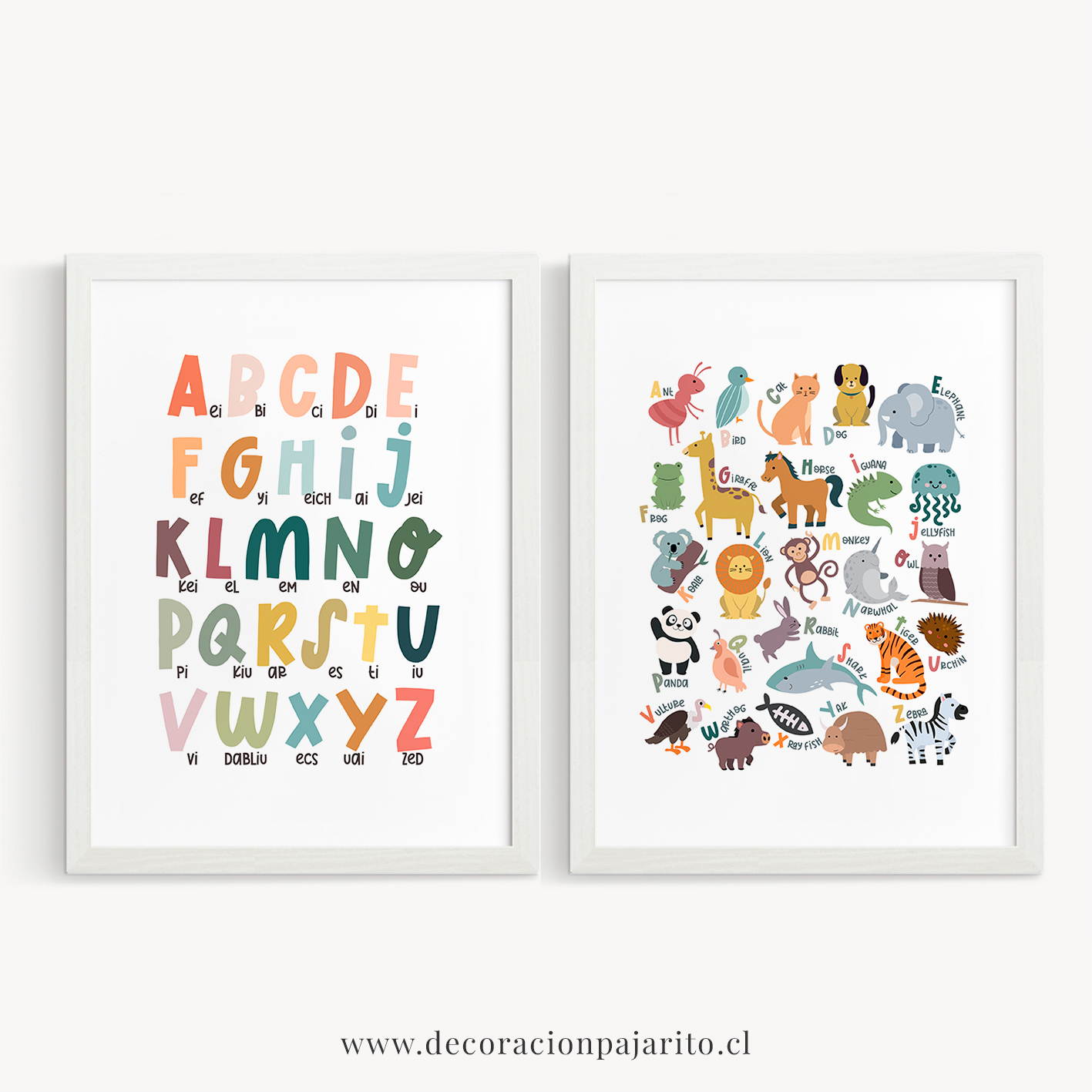 Abecedario alfabeto en Inglés 1