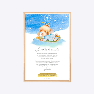 Cuadro Religioso Personalizable Angelito