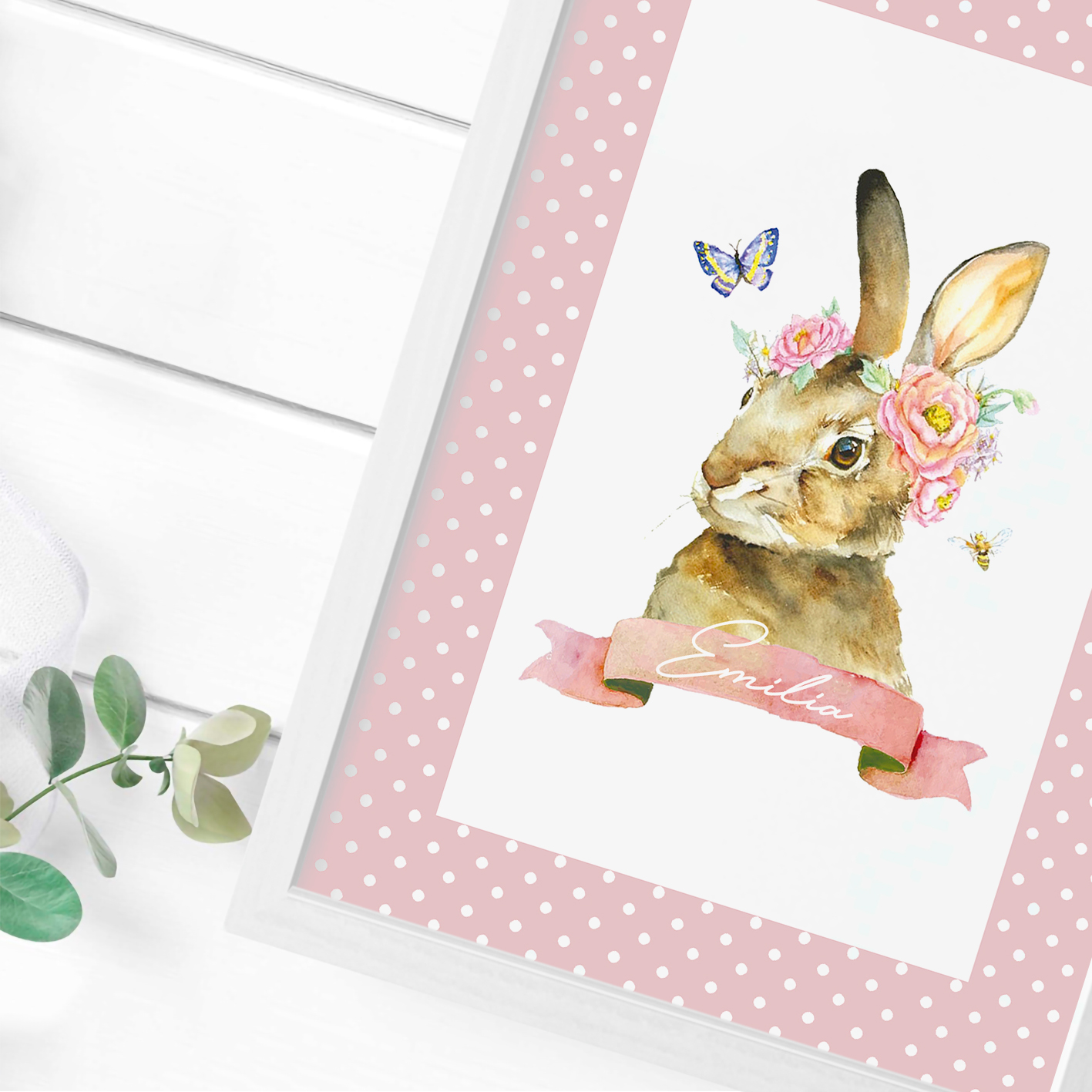 Conejo y Corona con inicial 2