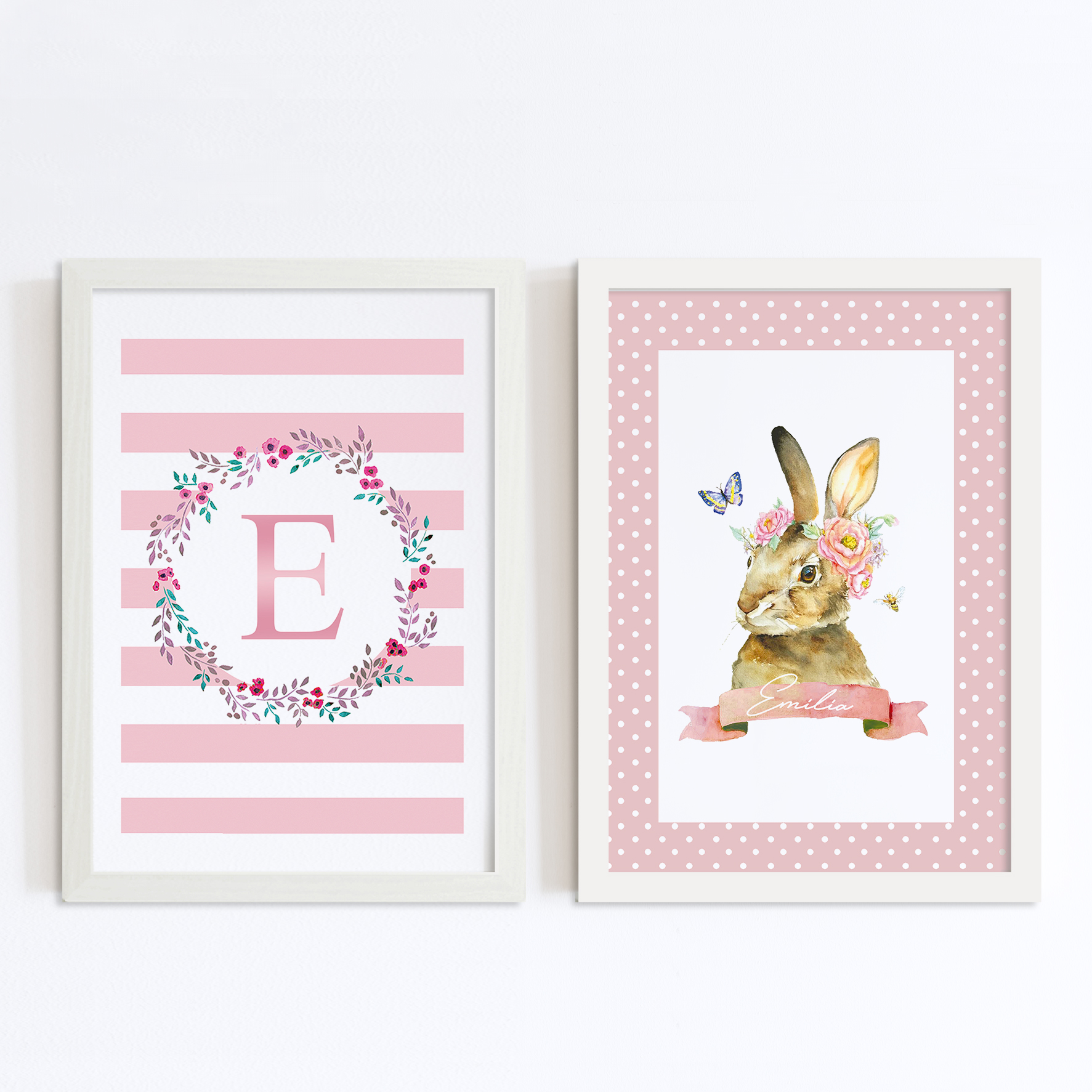 Conejo y Corona con inicial 1