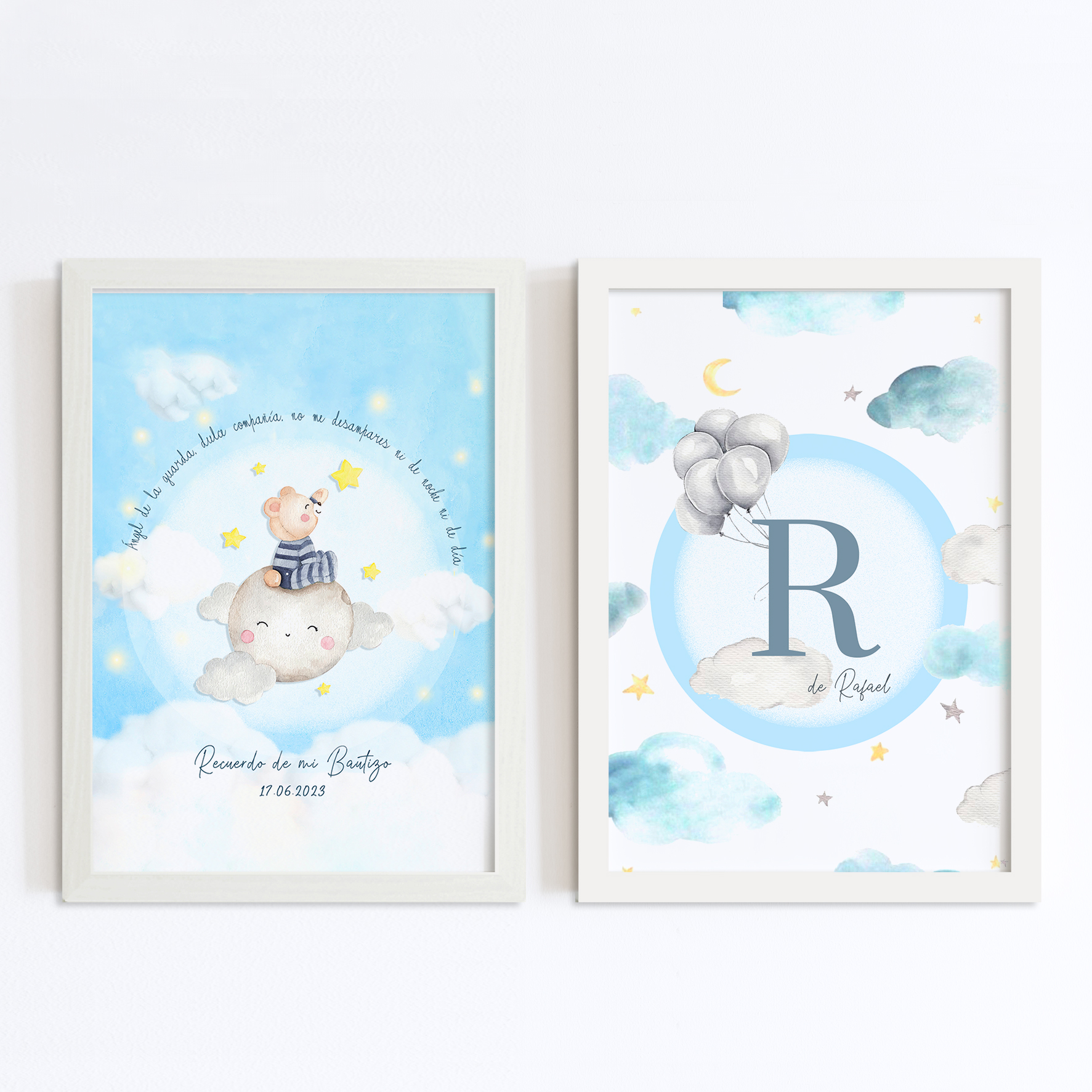 Osito ángel de la guarda e inicial 1