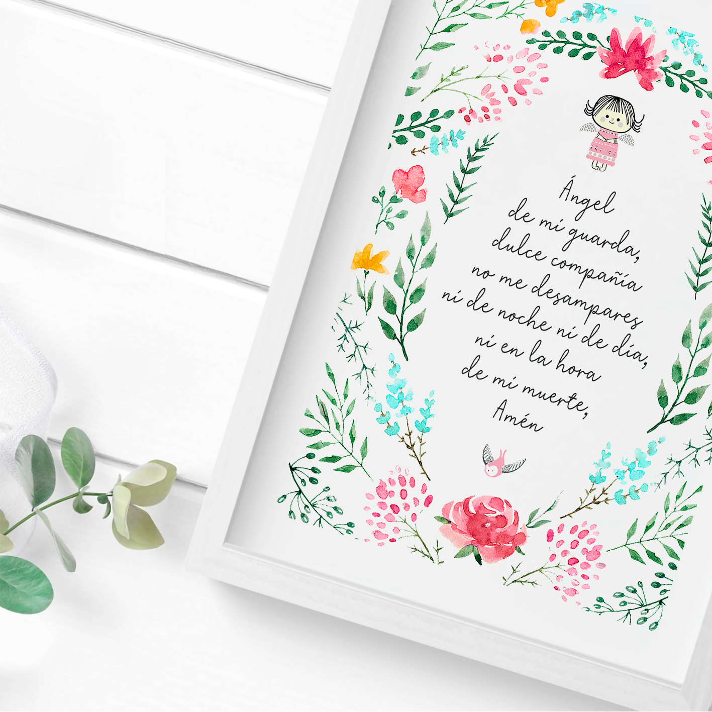 Cuadro religioso Floral regalo 3