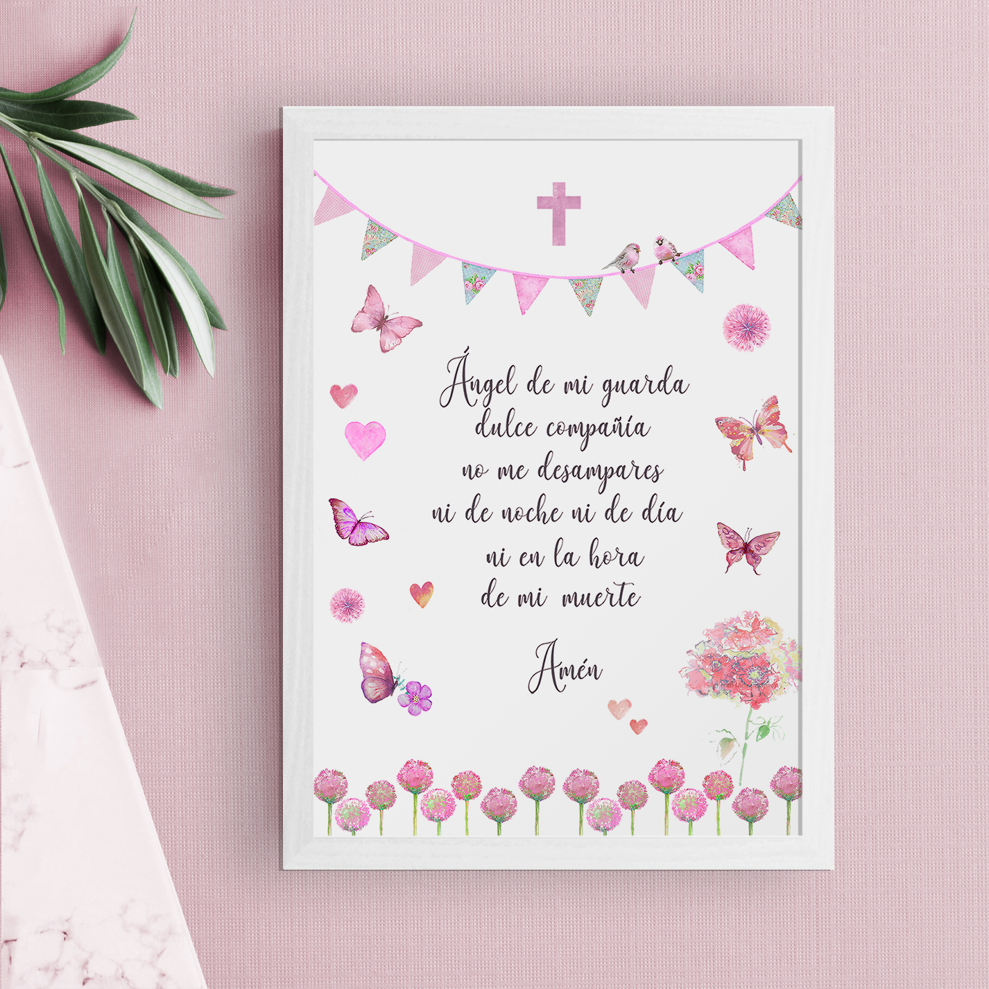 Ángel de la guarda rosados 1