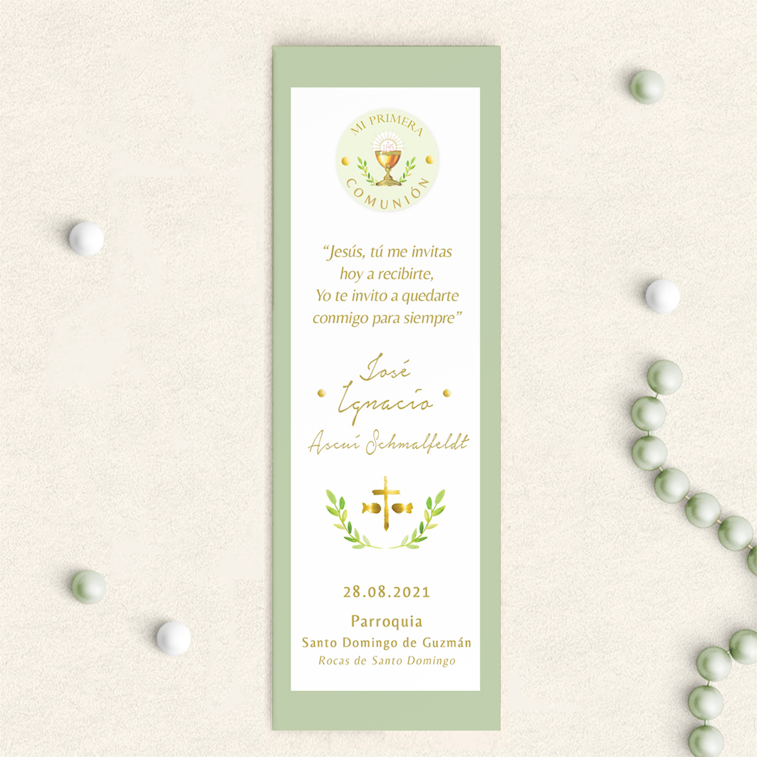 Santitos Primera Comunión Verde Olivo 4